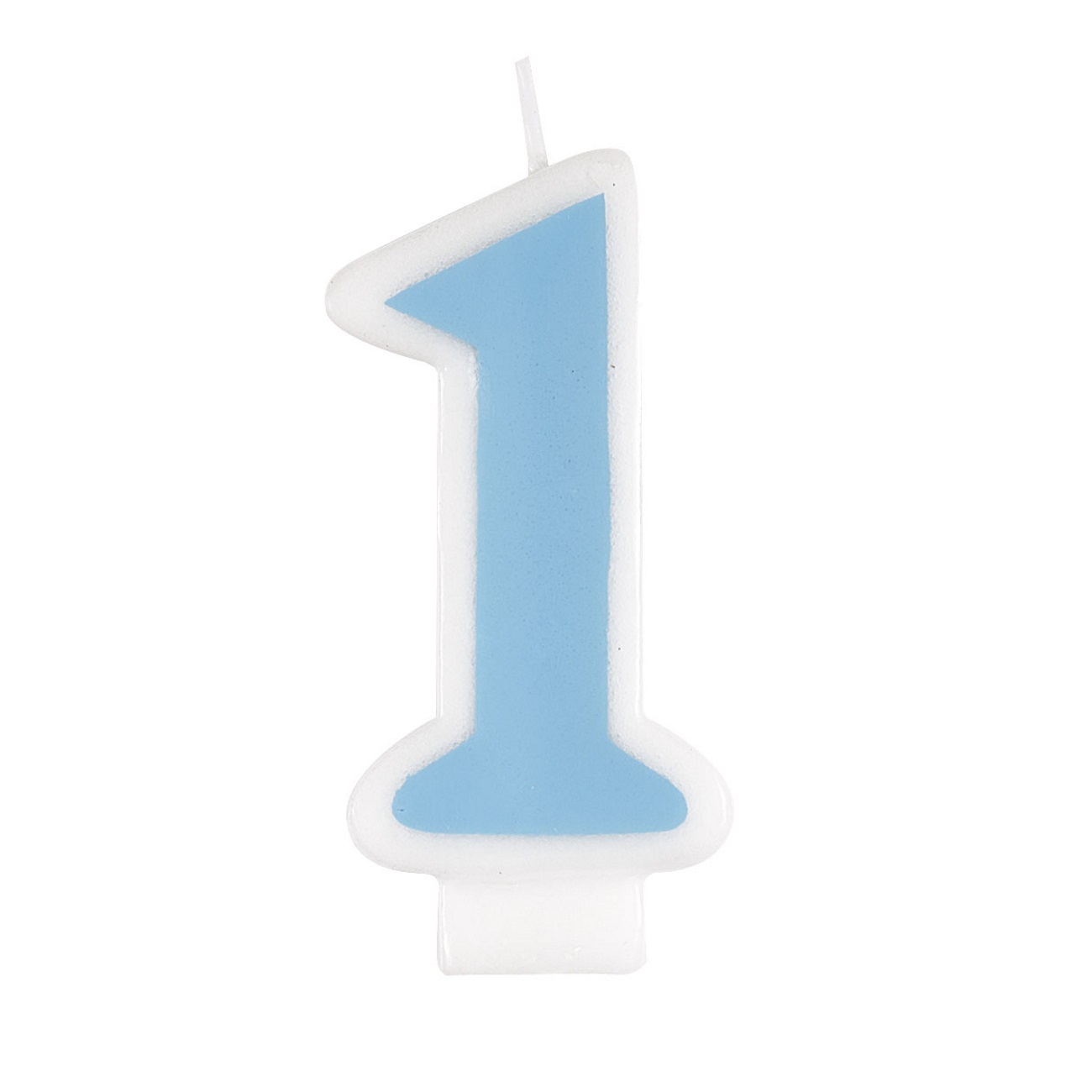 Boys Blue 1st Birthday Candle