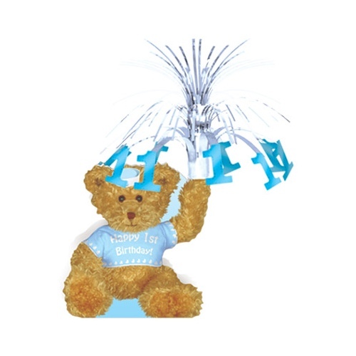 Boys 1st Birthday Teddy Bear Centrepiece