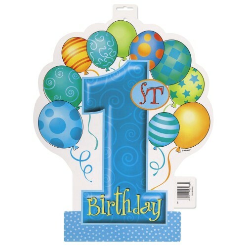 Boys 1st Birthday Cutout Decoration