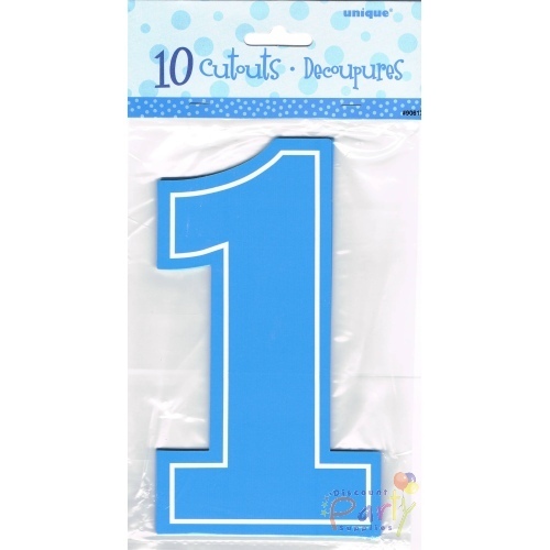 Boys 1st Birthday Mini Cutout Decorations