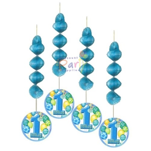 Boys 1st Birthday Hanging Decorations