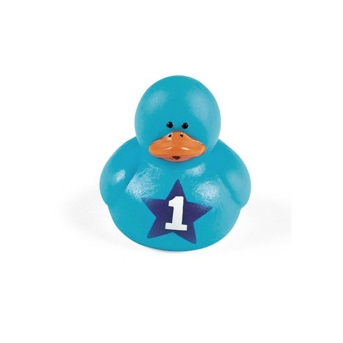 Boys 1st Birthday Mini Rubber Ducks (Set of 4)