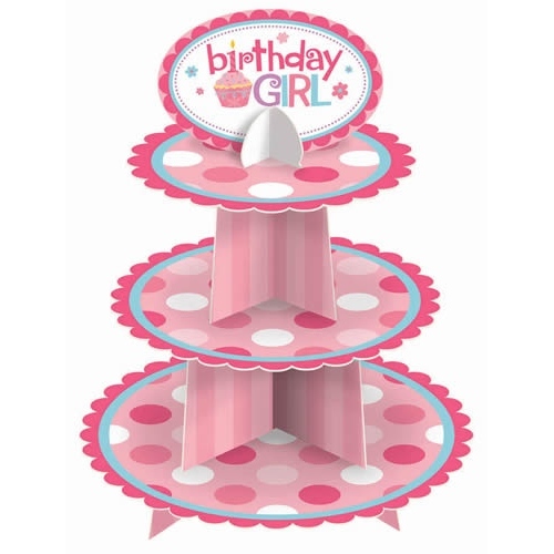 Birthday Girl Cupcake Stand