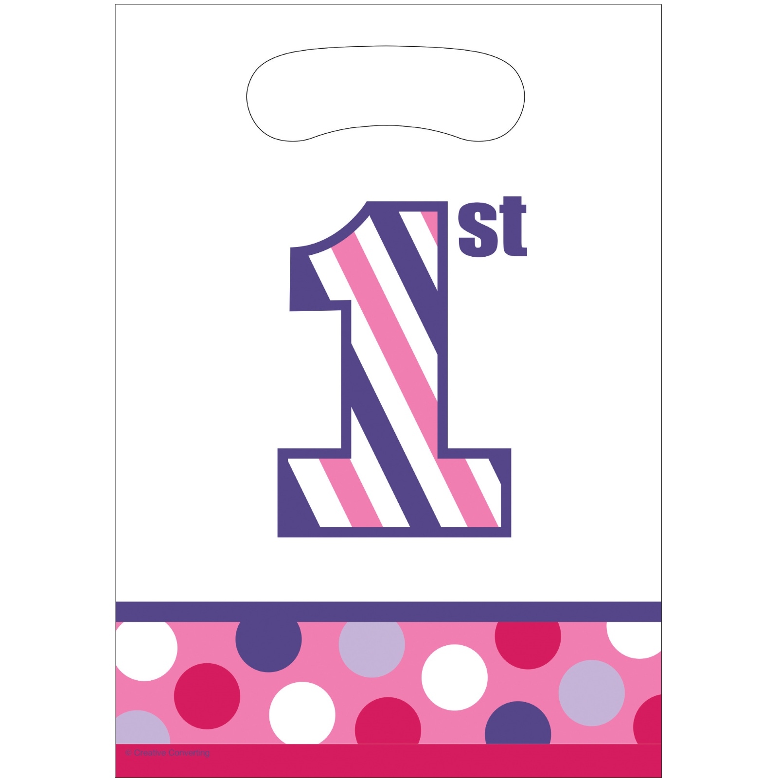 Sweet Stripes Girl Lolly/Treat Bags (Pack of 8)