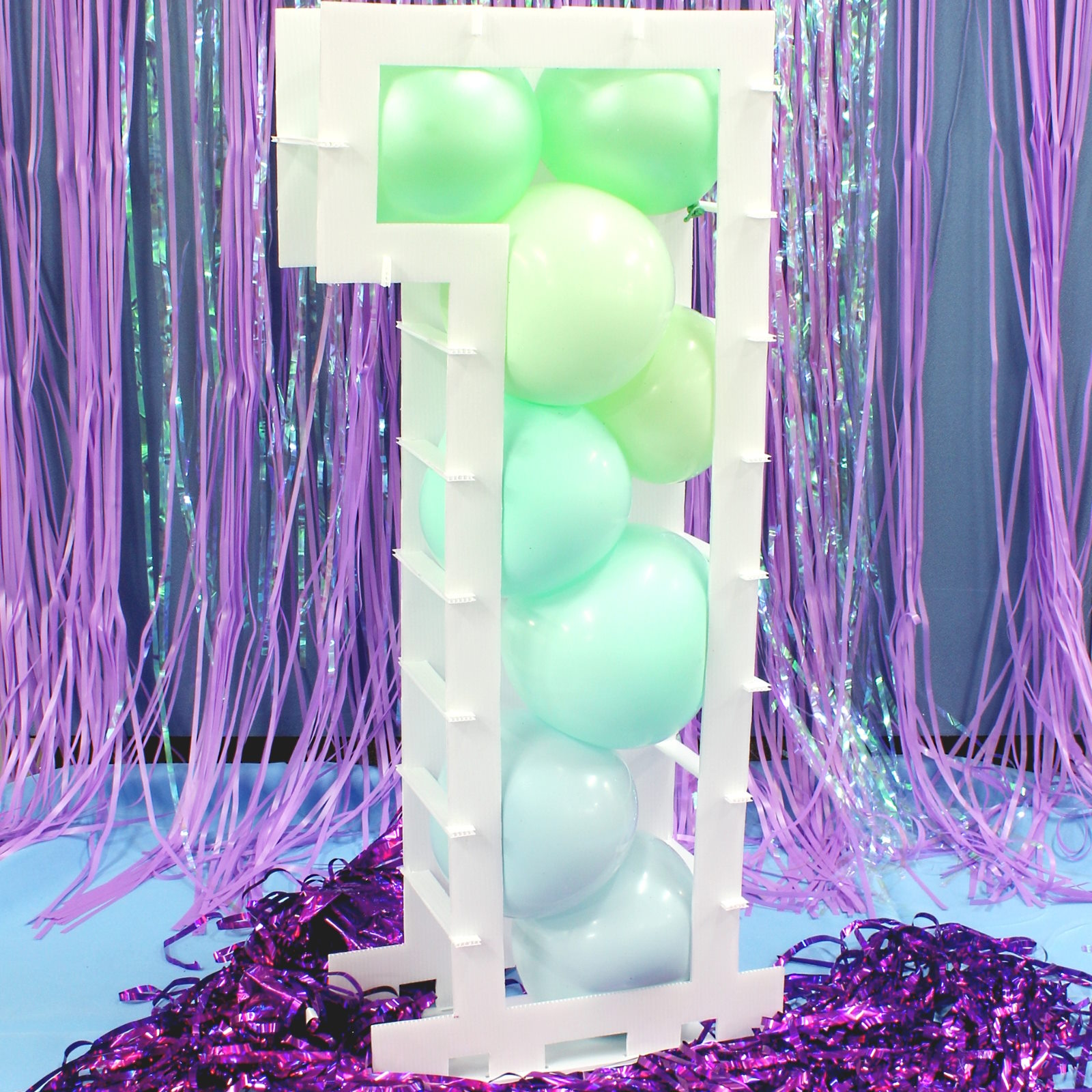 Number 1 Balloon Mosaic Frame (80cm) | Twinkle Twinkle 1st Birthday ...