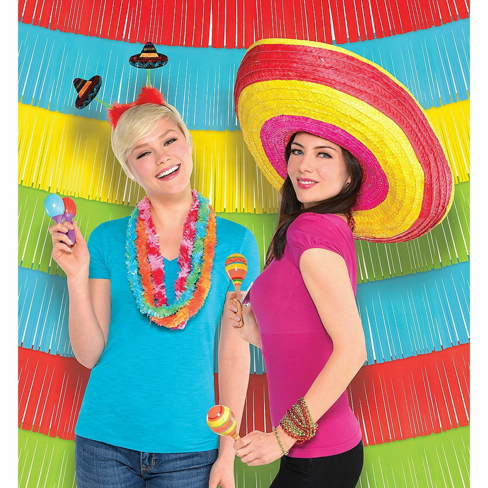 Fiesta Plastic Fringe Backdrop 