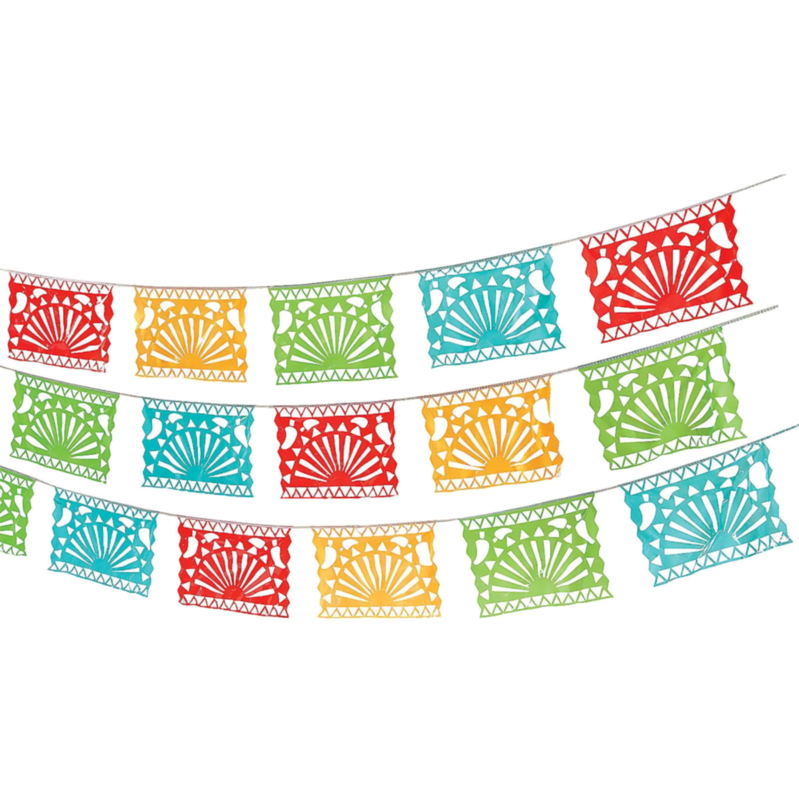 Plastic Fiesta Del Sol Garland Banner 30M