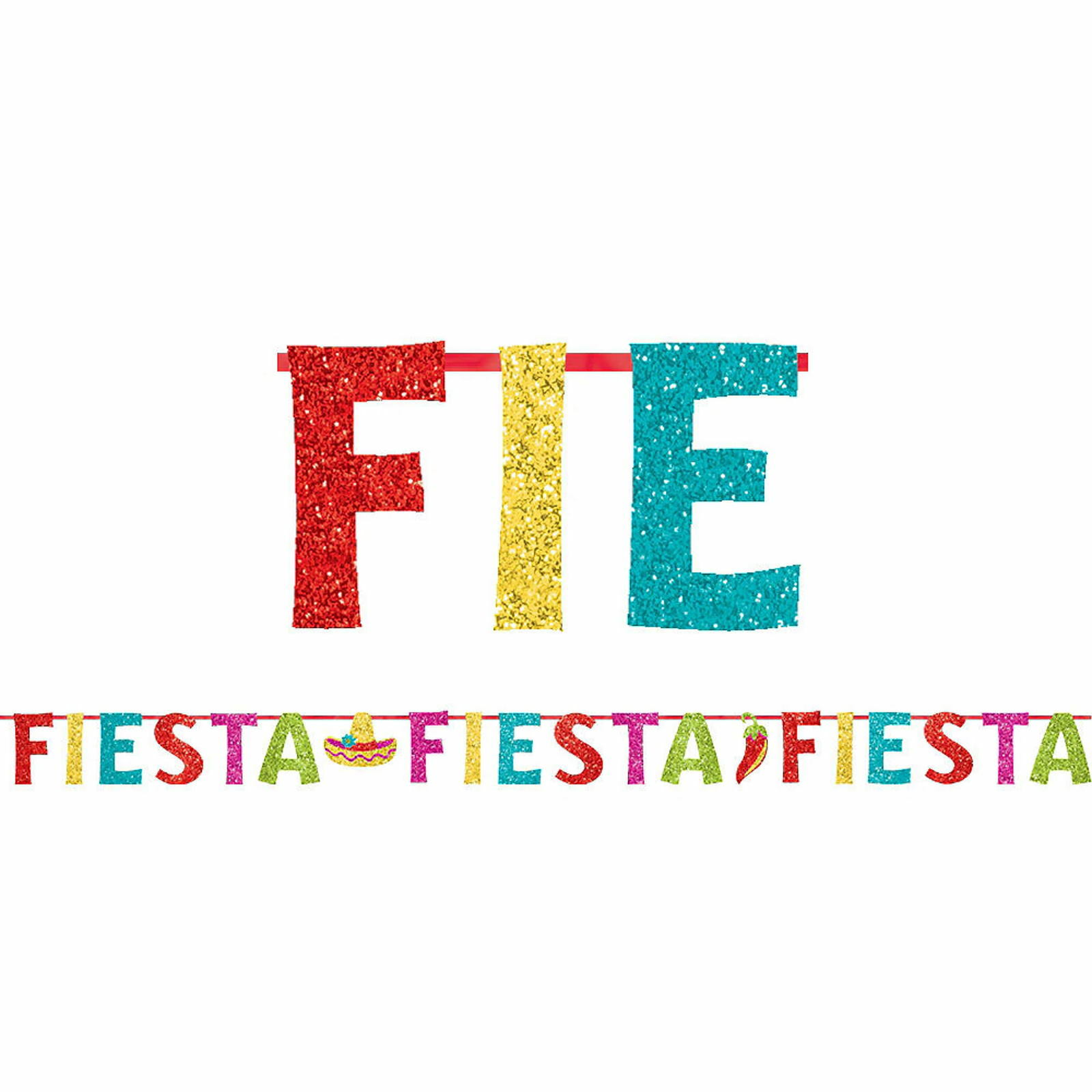 Glitter Fiesta Letter Banner