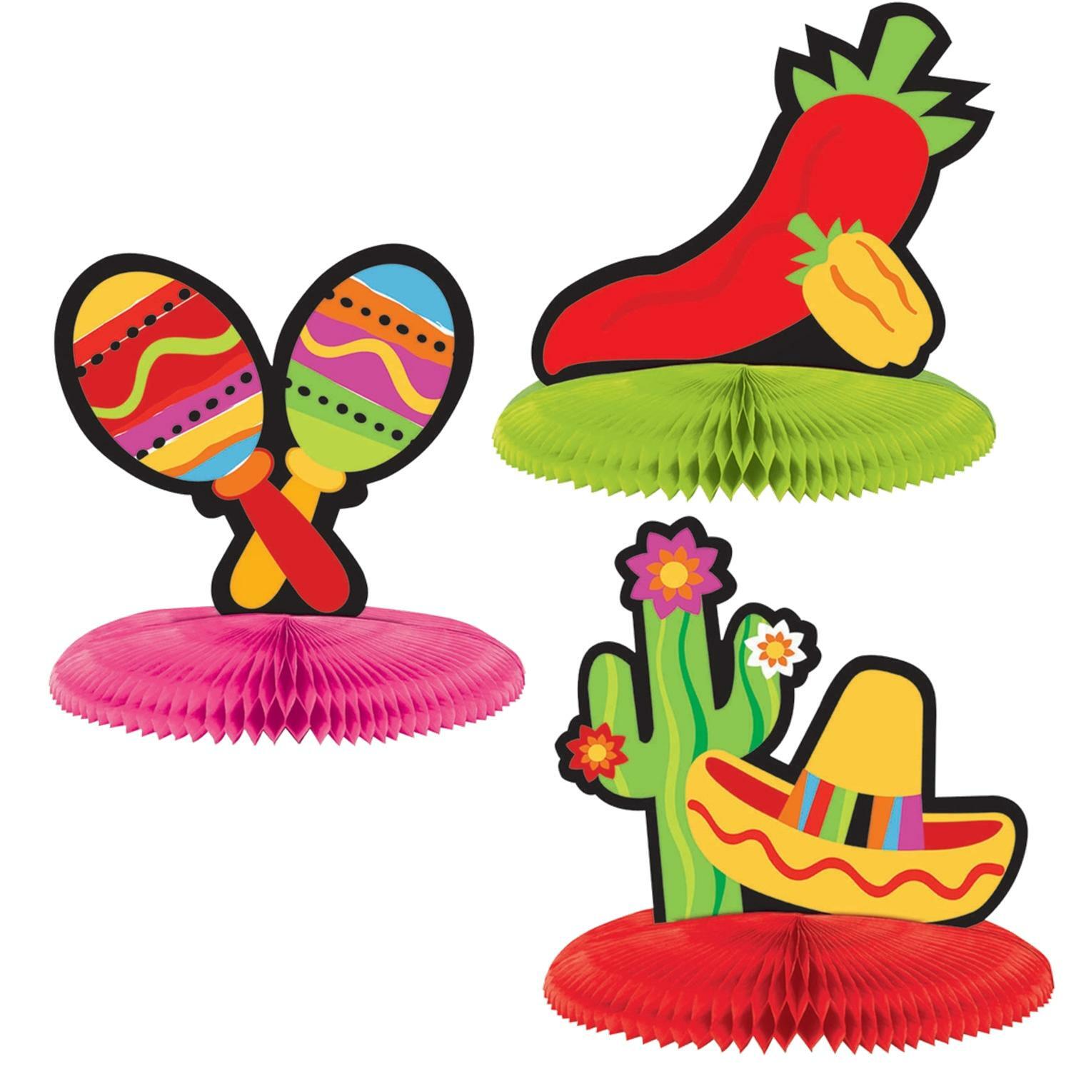 Fiesta Mini Centrepieces (Pack of 3)