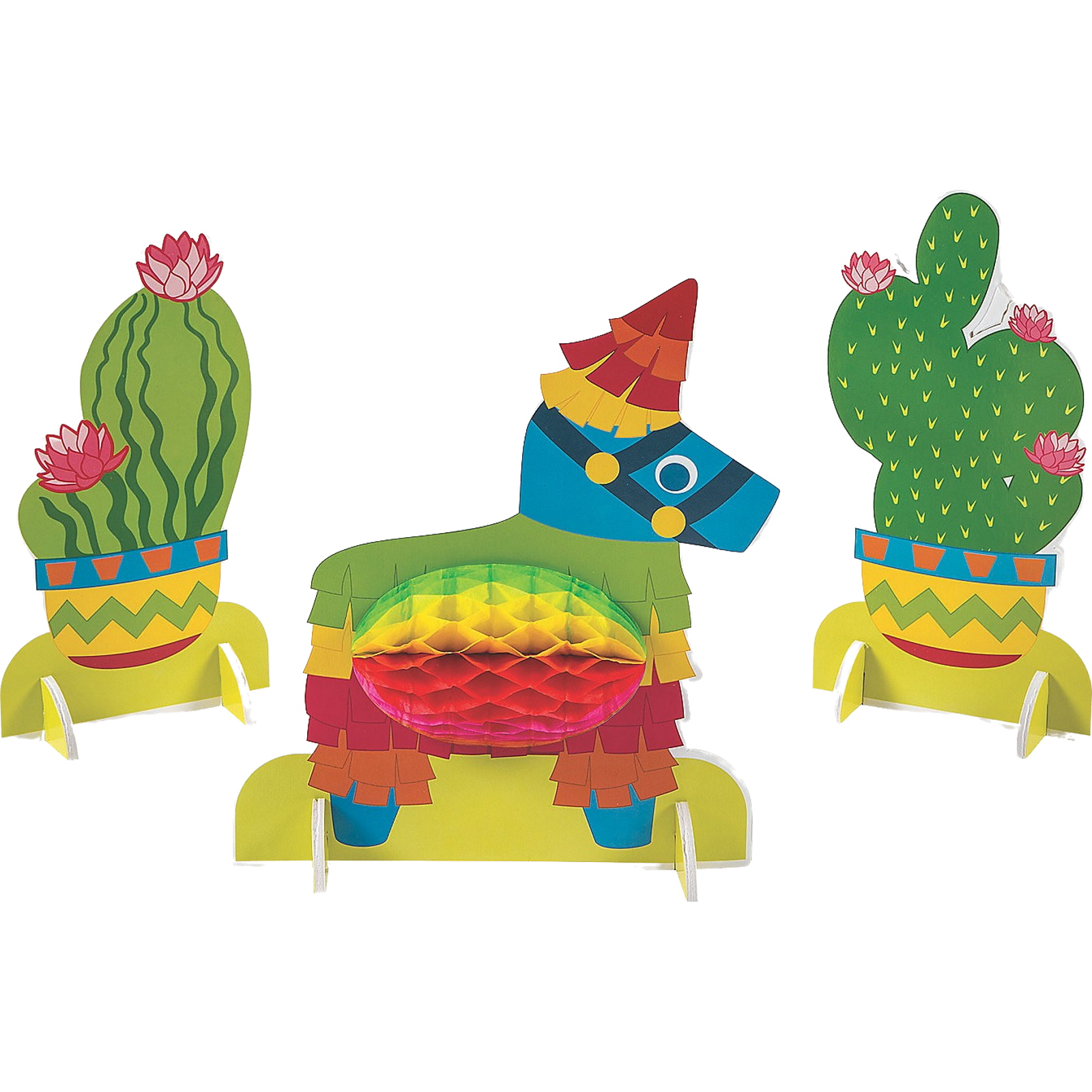 Fiesta Fun Foam Centrepieces (Pack of 3)