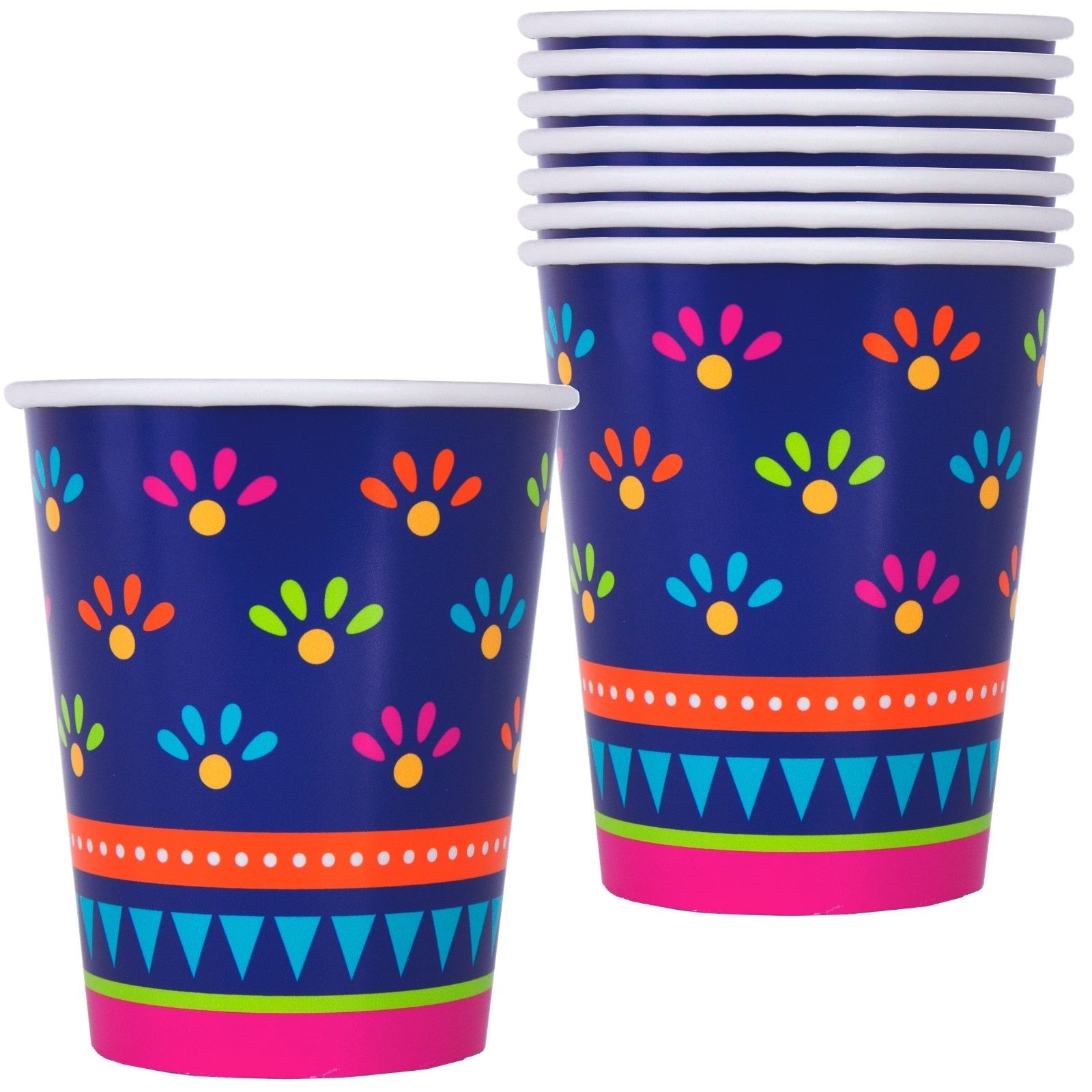 Boho Fiesta Paper Cups (Pack of 8)