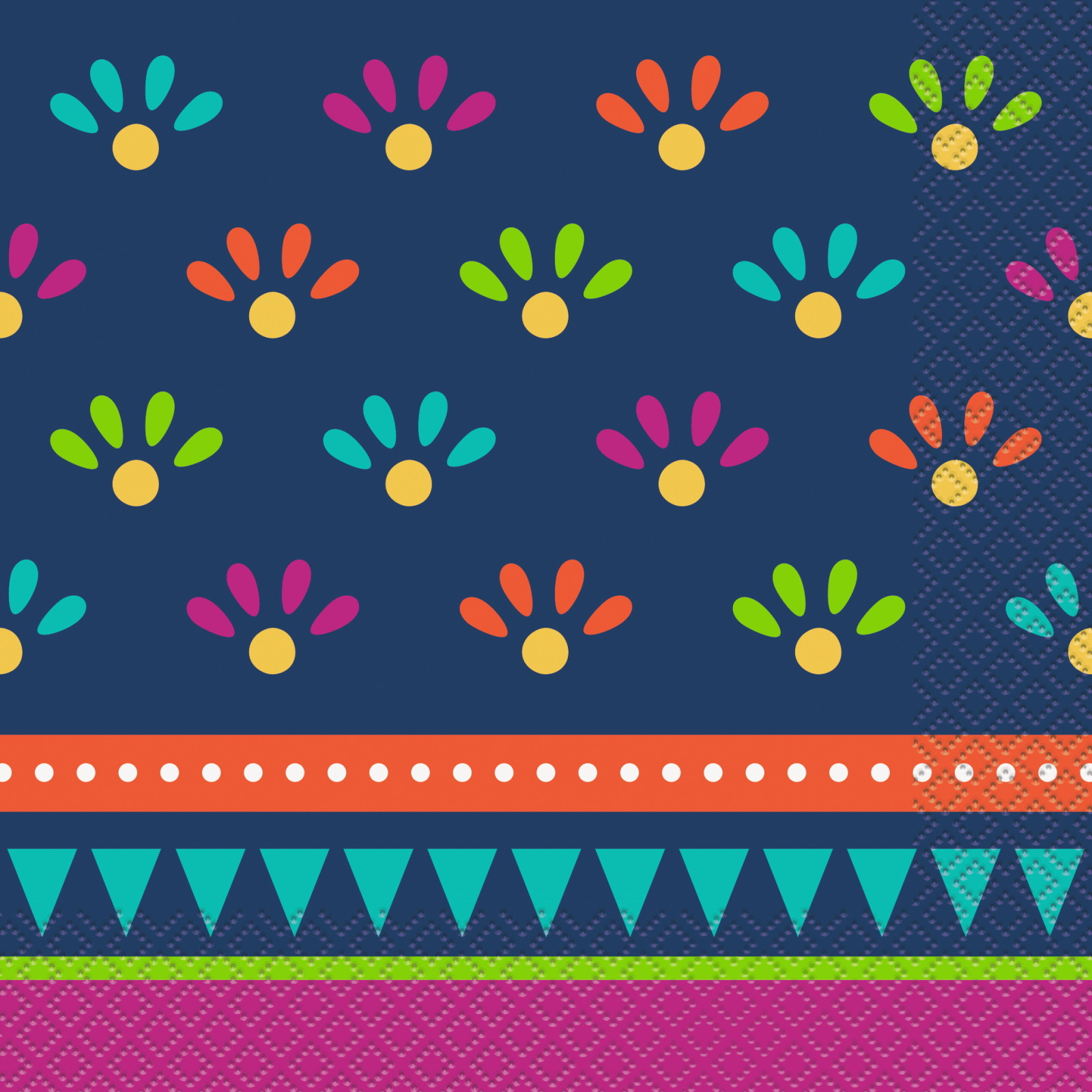 Boho Fiesta Large Napkins / Serviettes (Pack of 20)