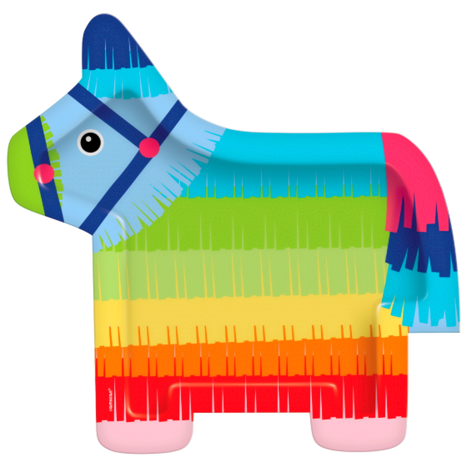 Fiesta Donkey Large Paper Plates (Pack of 8)