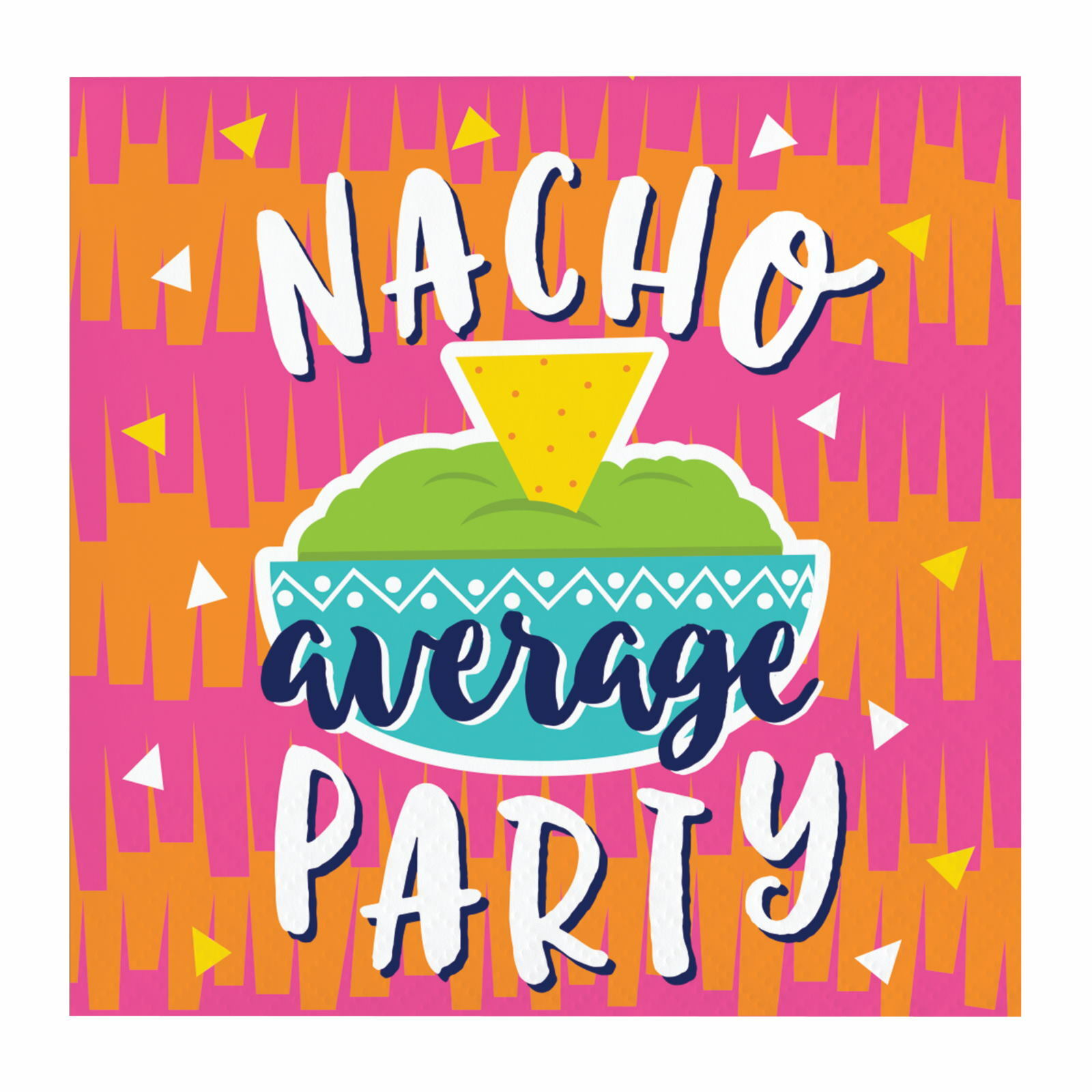 Fiesta Fun Nacho Small Napkins / Serviettes (Pack of 16)