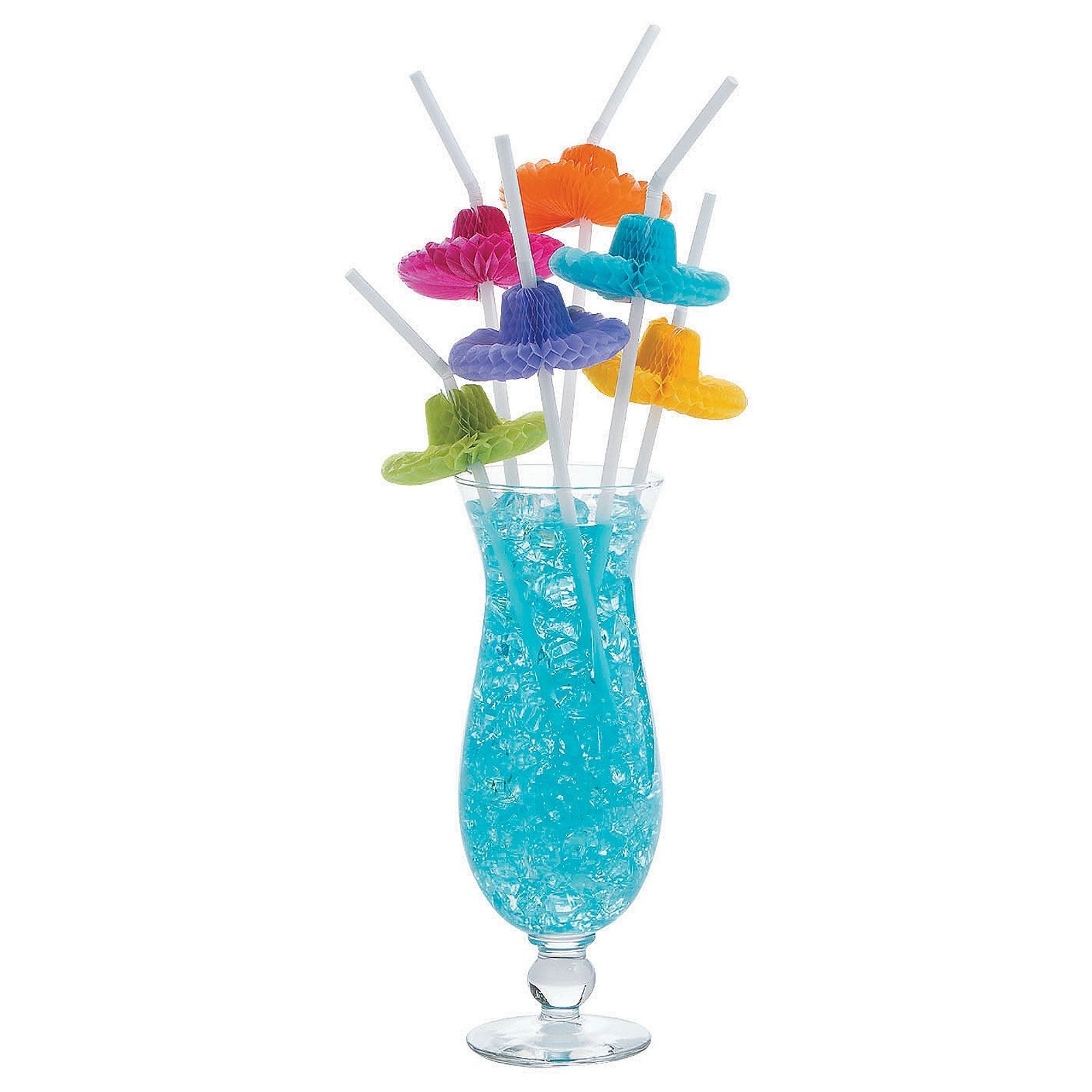 Fiesta Sombrero Straws (Pack of 12)