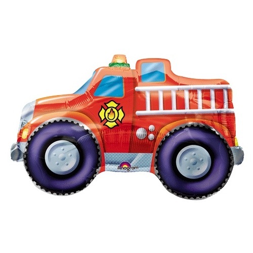 Fire Engine Supershape Jumbo Helium Balloon