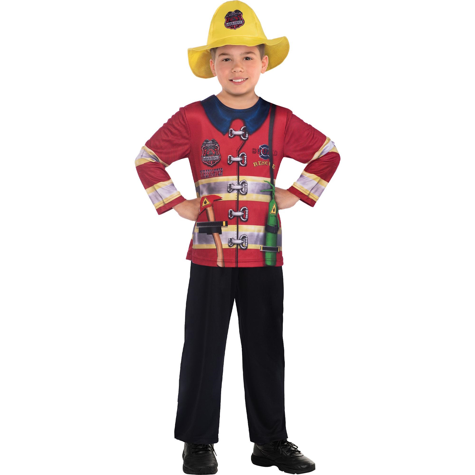 Sustainable Firefighter Kids Costume 6-8 Years