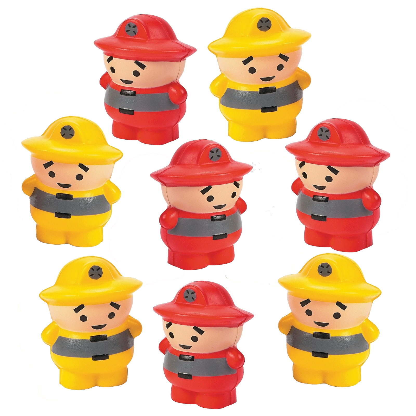 Firefighter Squishy Toys (Pack of 12)