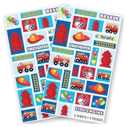 Fire Engine Fun Stickers (60 Stickers)