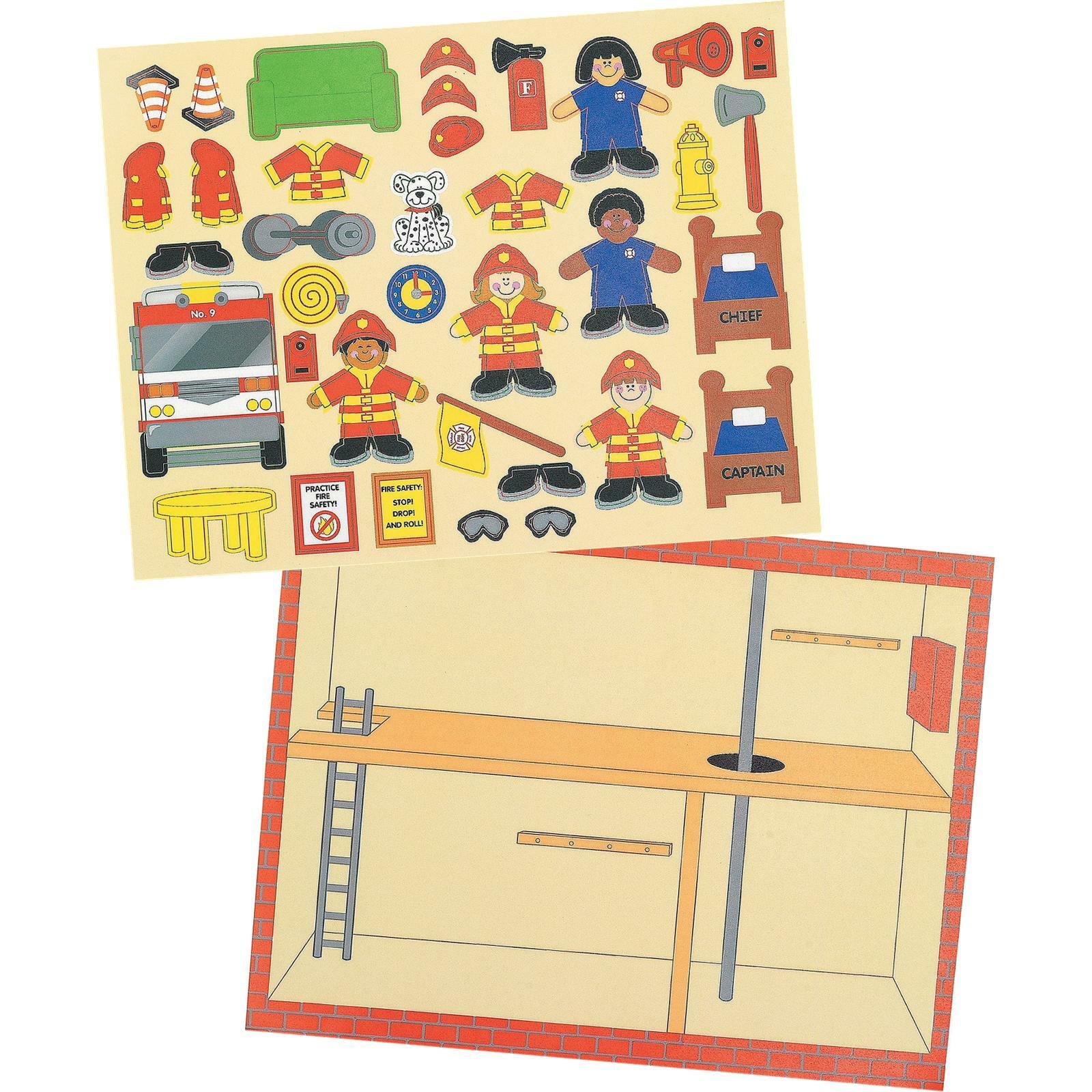 Firefighter Sticker Scenes (Set of 12)