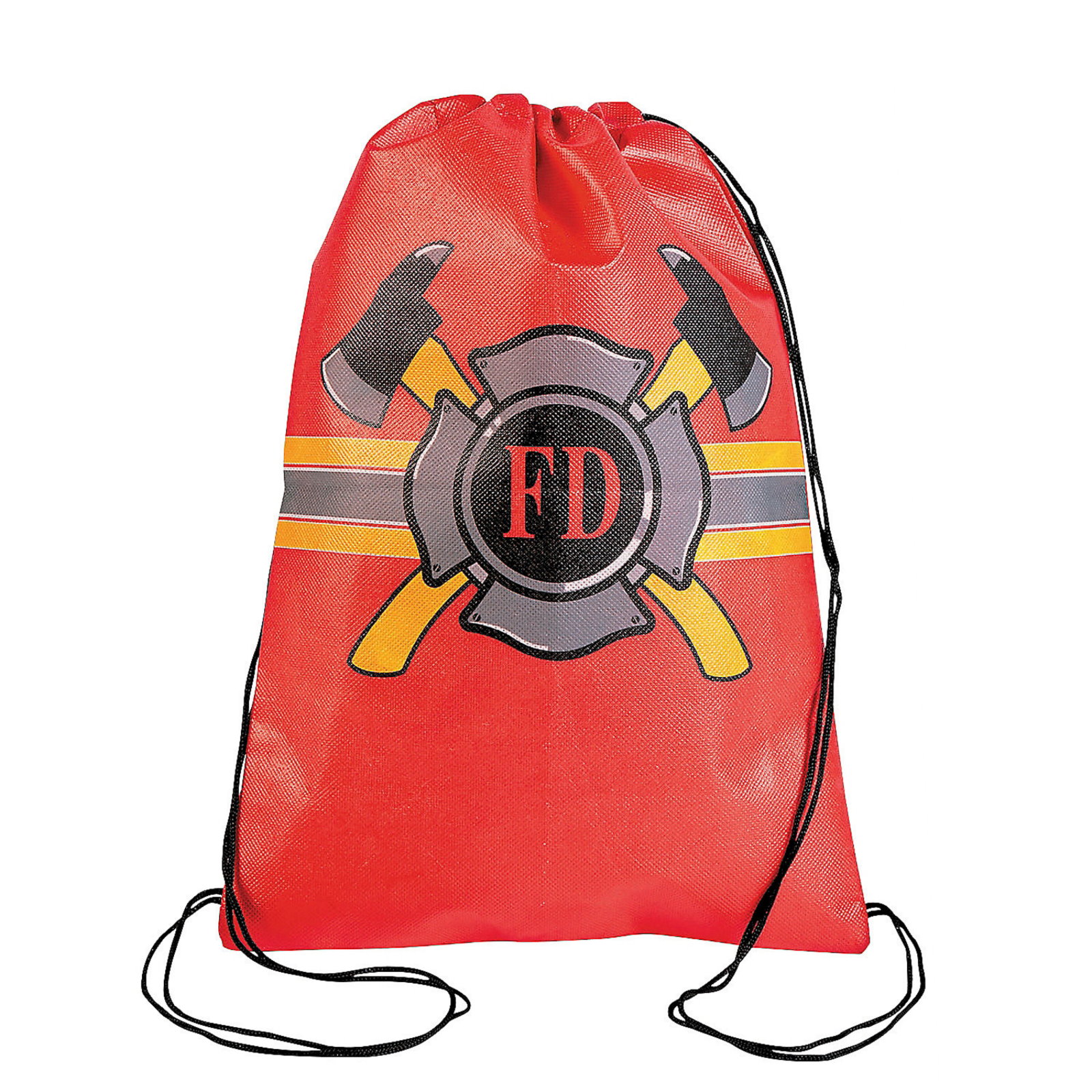 Firefighter Drawstring Bags (Pack of 12)