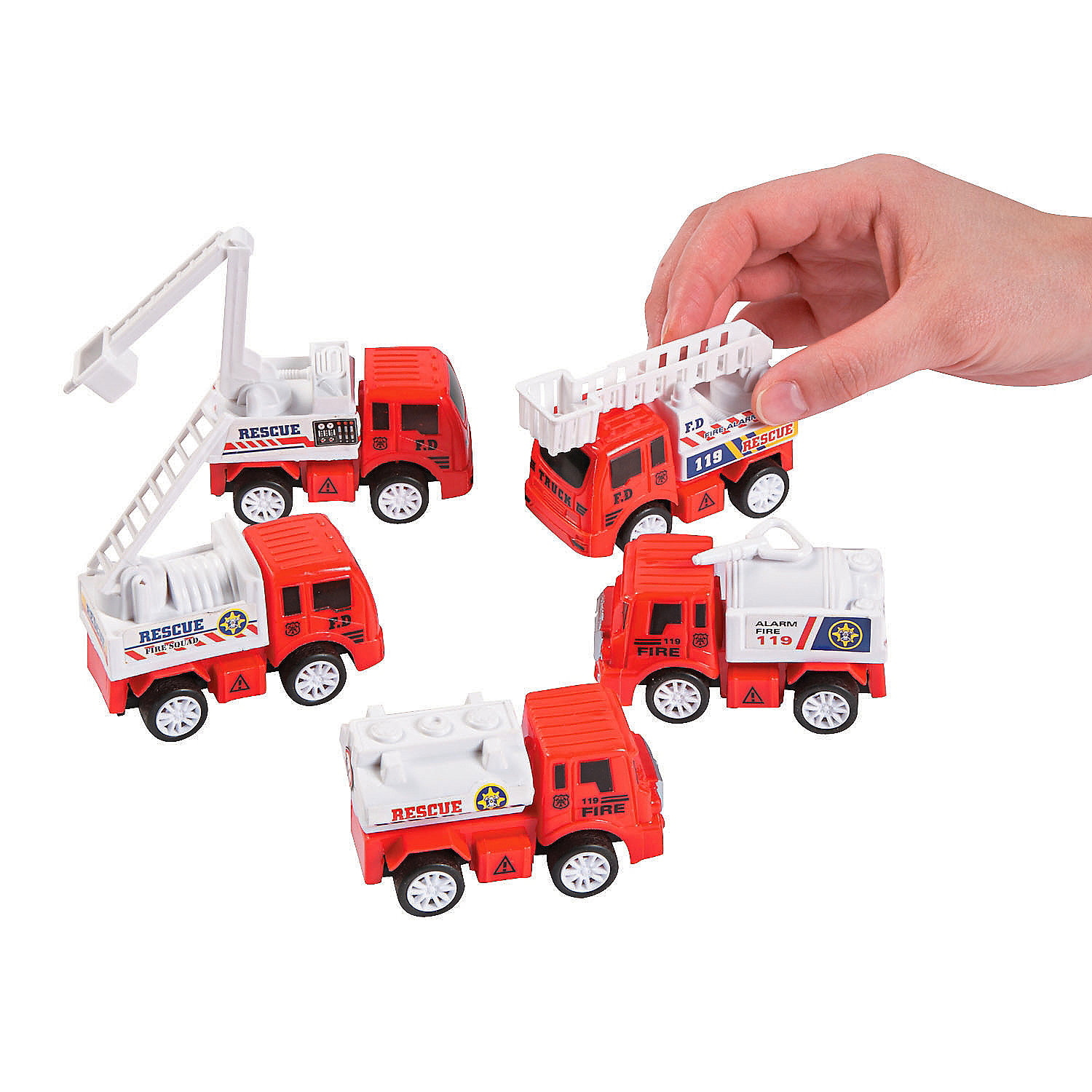 Pull Back Fire Rescue Truck