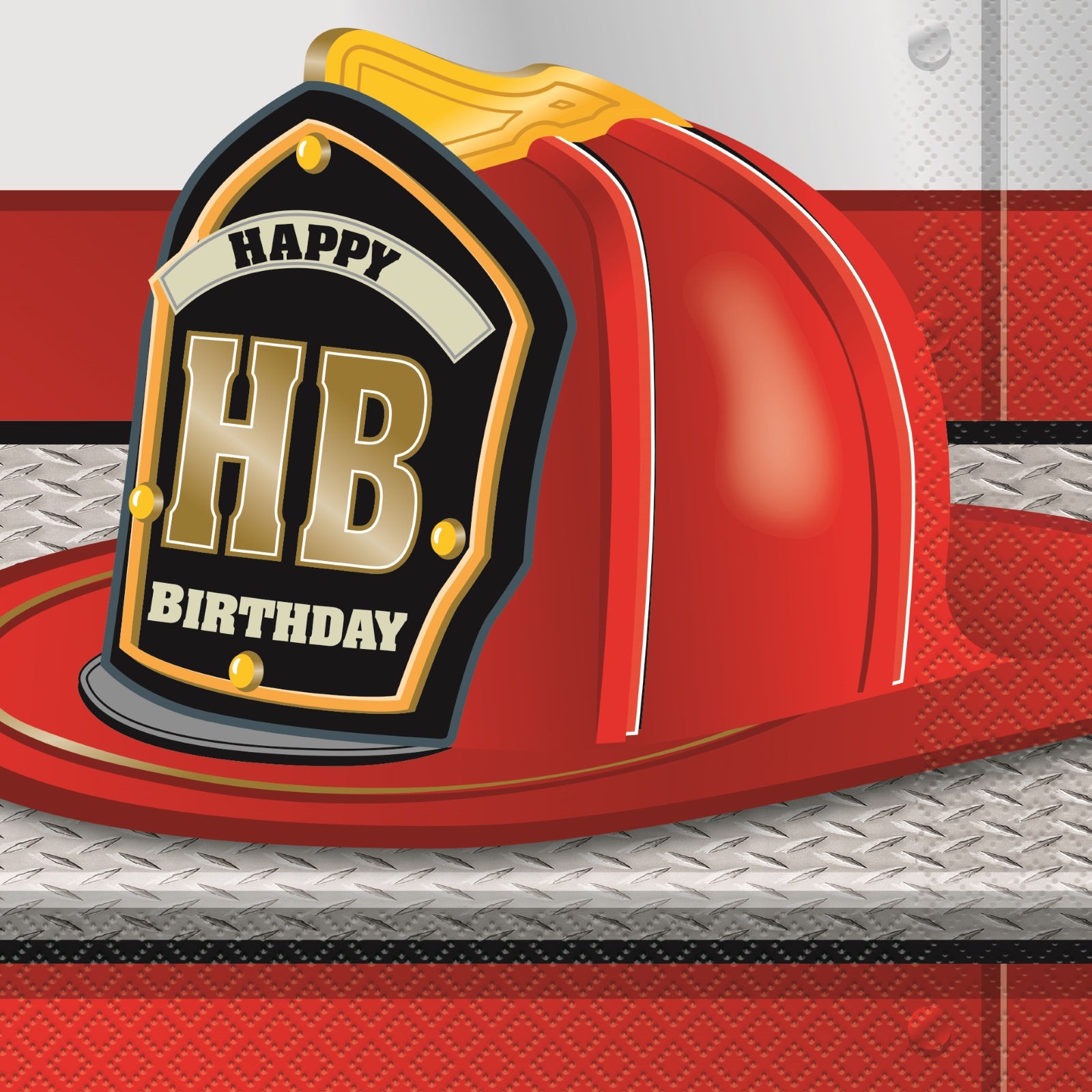 Fire Truck Large Napkins / Serviettes (Pack of 16)