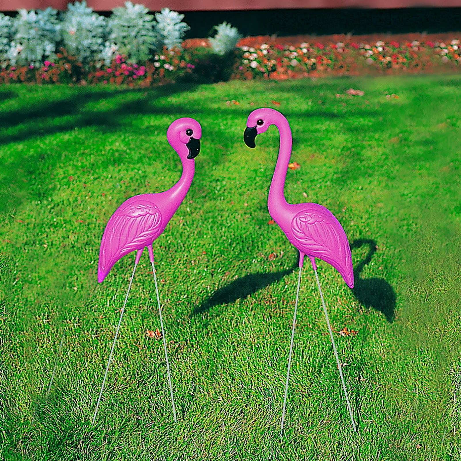 Flamingo Yard Decorations 75cm (Pack of 2)