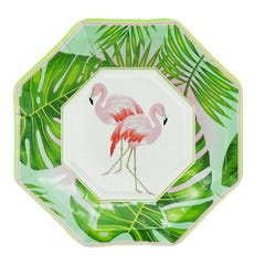 Flaminglo Tropicana Small Paper Plates (Pack of 8)