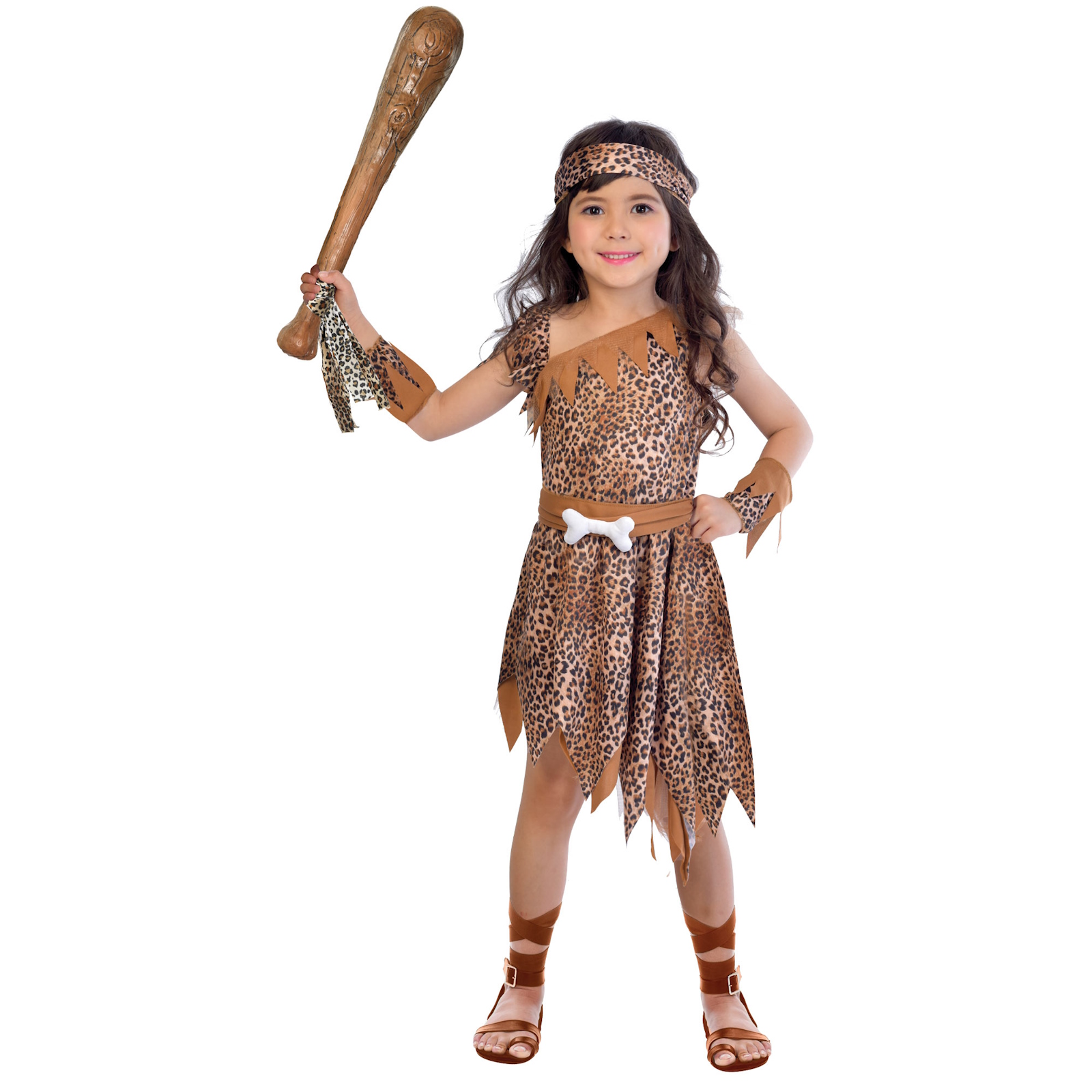 Cave Girl Child Costume 4-6 Years