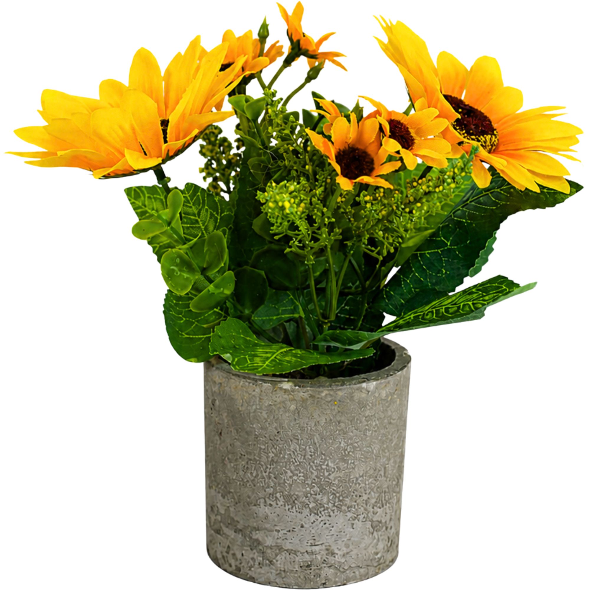 Artificial Yellow Sunflower Potted Plant - Discount Party Supplies