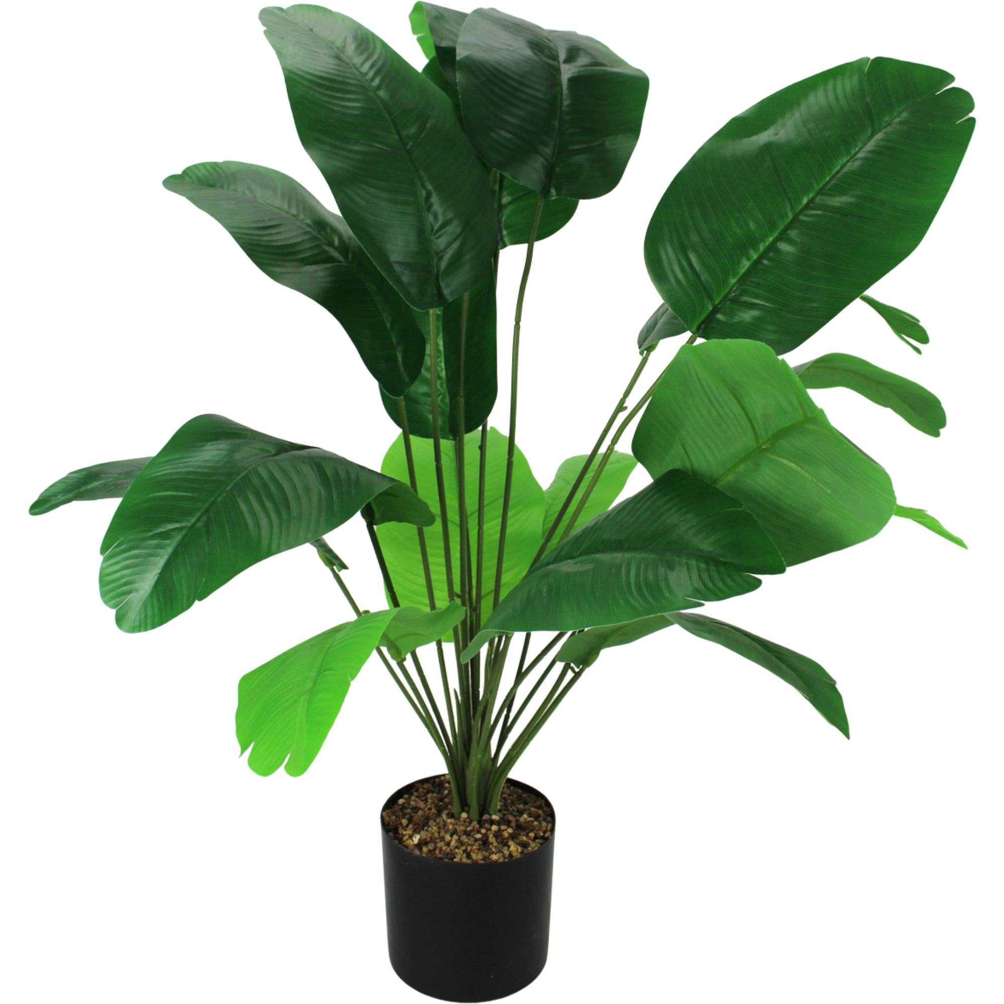 Artificial Tropical Banana Leaf Plant Pot