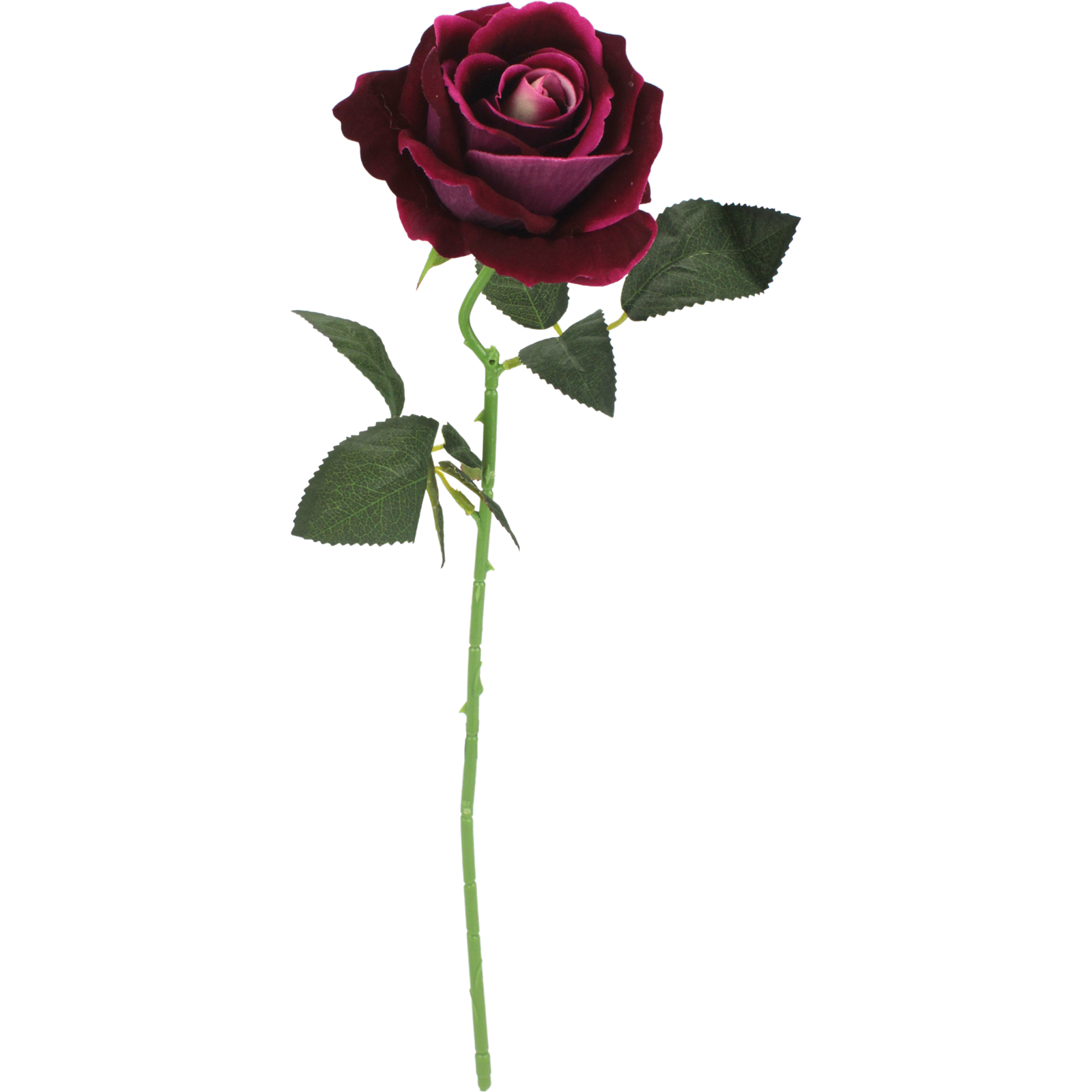 Artificial Fuchsia Rose (1 Stem)  