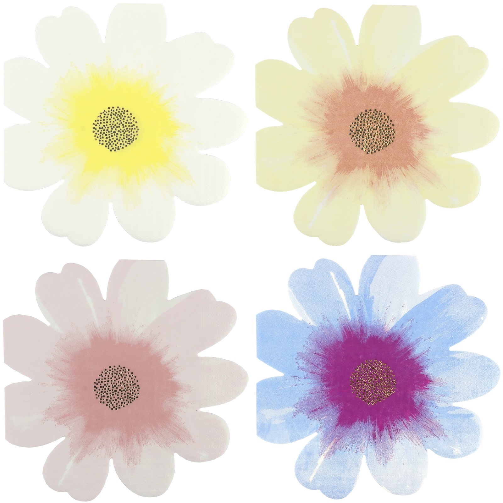 Meri Meri Flower Garden Paper Napkins / Serviettes (Pack of 16)