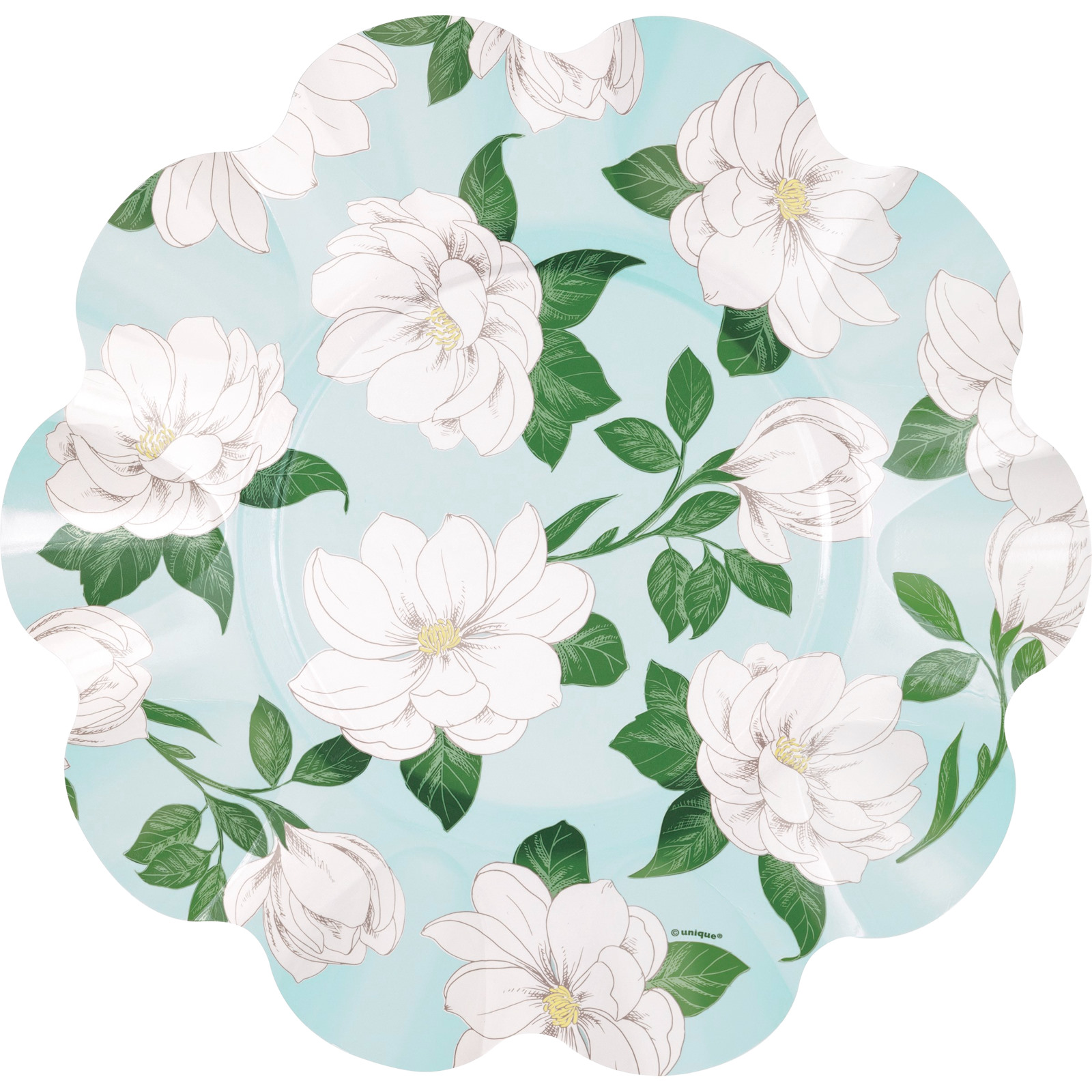 Garden Party Flowers 24.5cm Paper Plates (Pack of 8)