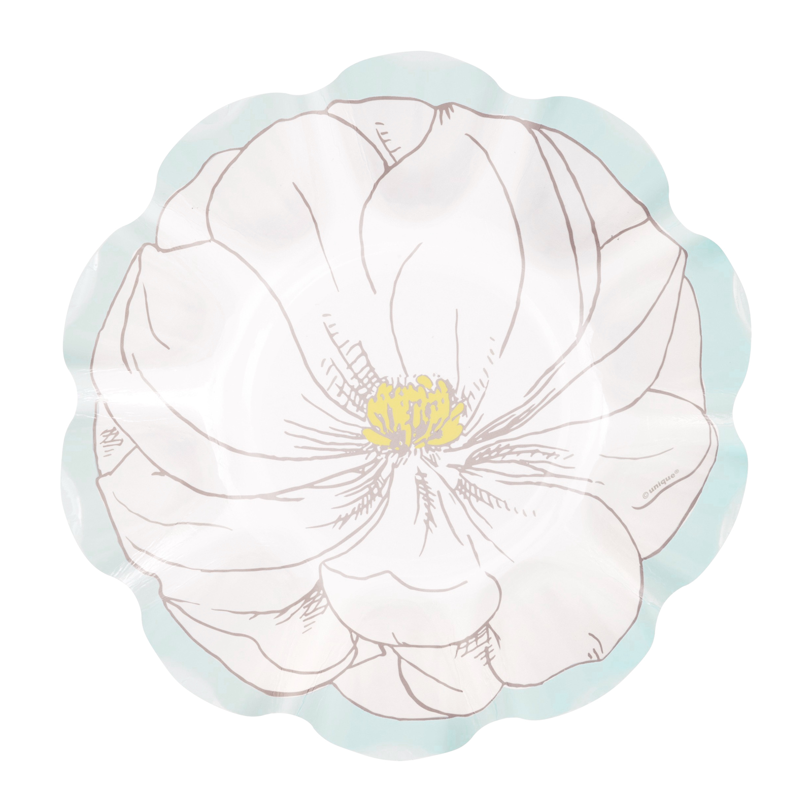 Garden Party Flowers Small Paper Plates (Pack of 8)