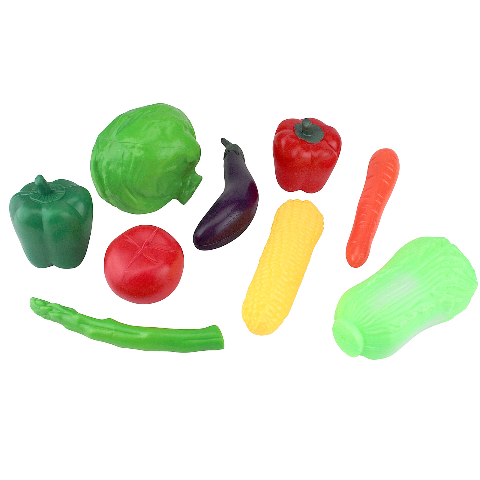 Assorted Play Food Vegetable Set (18 Pieces) 