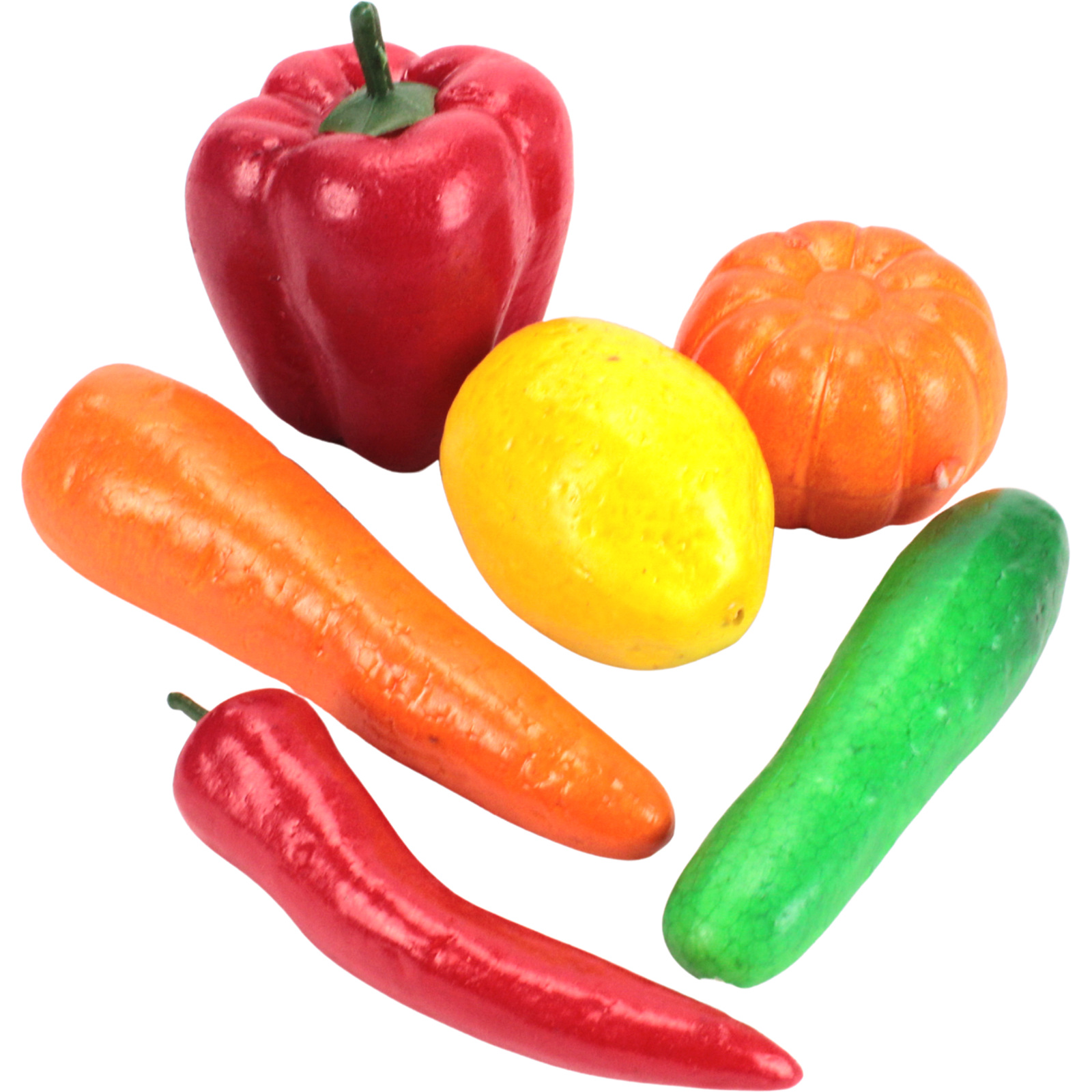Artificial Fruit and Vegetables (Pack of 6)