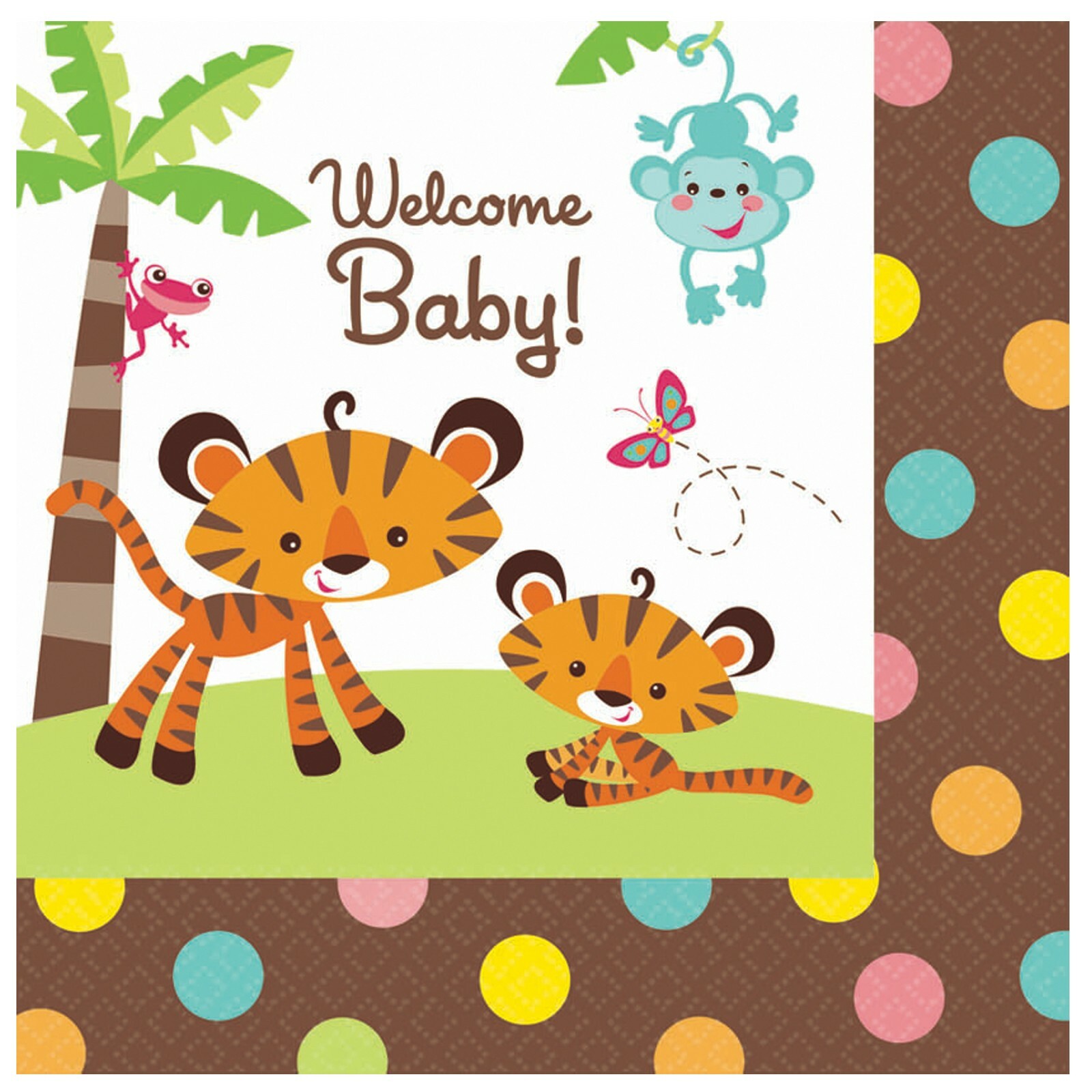 Fisher Price Baby Large Napkins / Serviettes (Pack of 16)