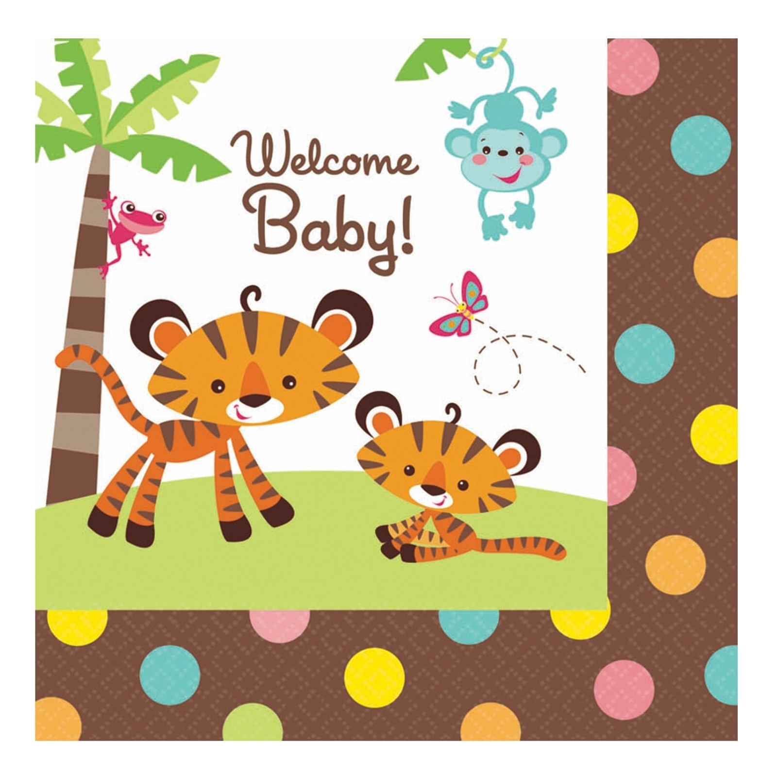 Fisher Price Baby Small Napkins / Serviettes (Pack of 16)