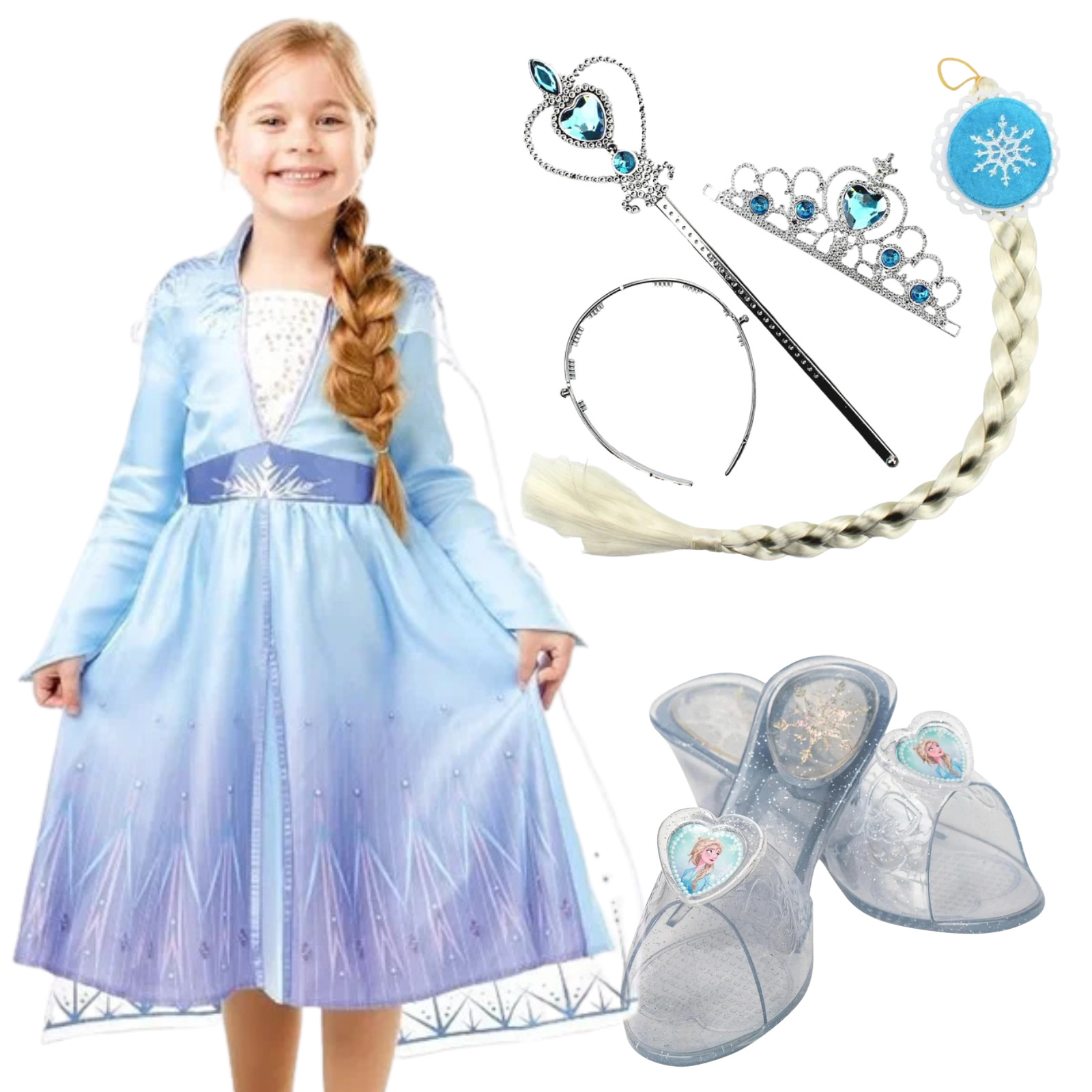 Frozen Elsa Dress Up Set 3-5 Years (Test)