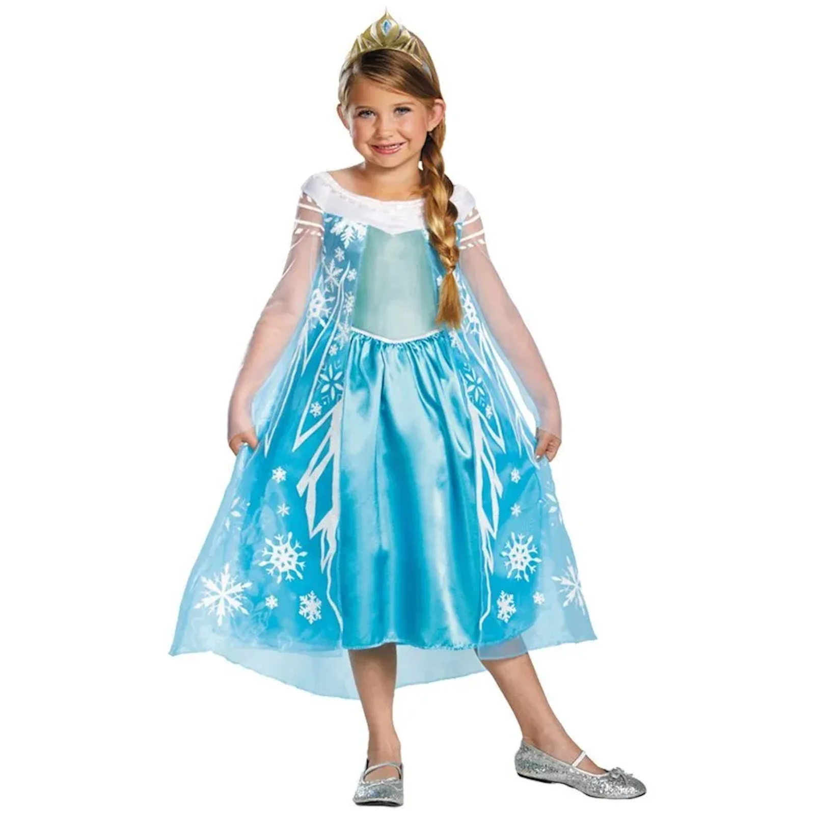 Frozen Elsa Deluxe Girls Costume Small