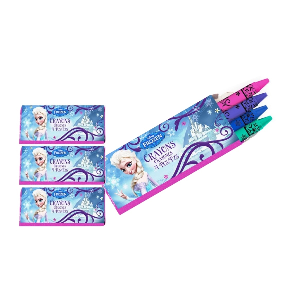 Frozen Mini Crayons (Pack of 4) Frozen Girls Birthday Party