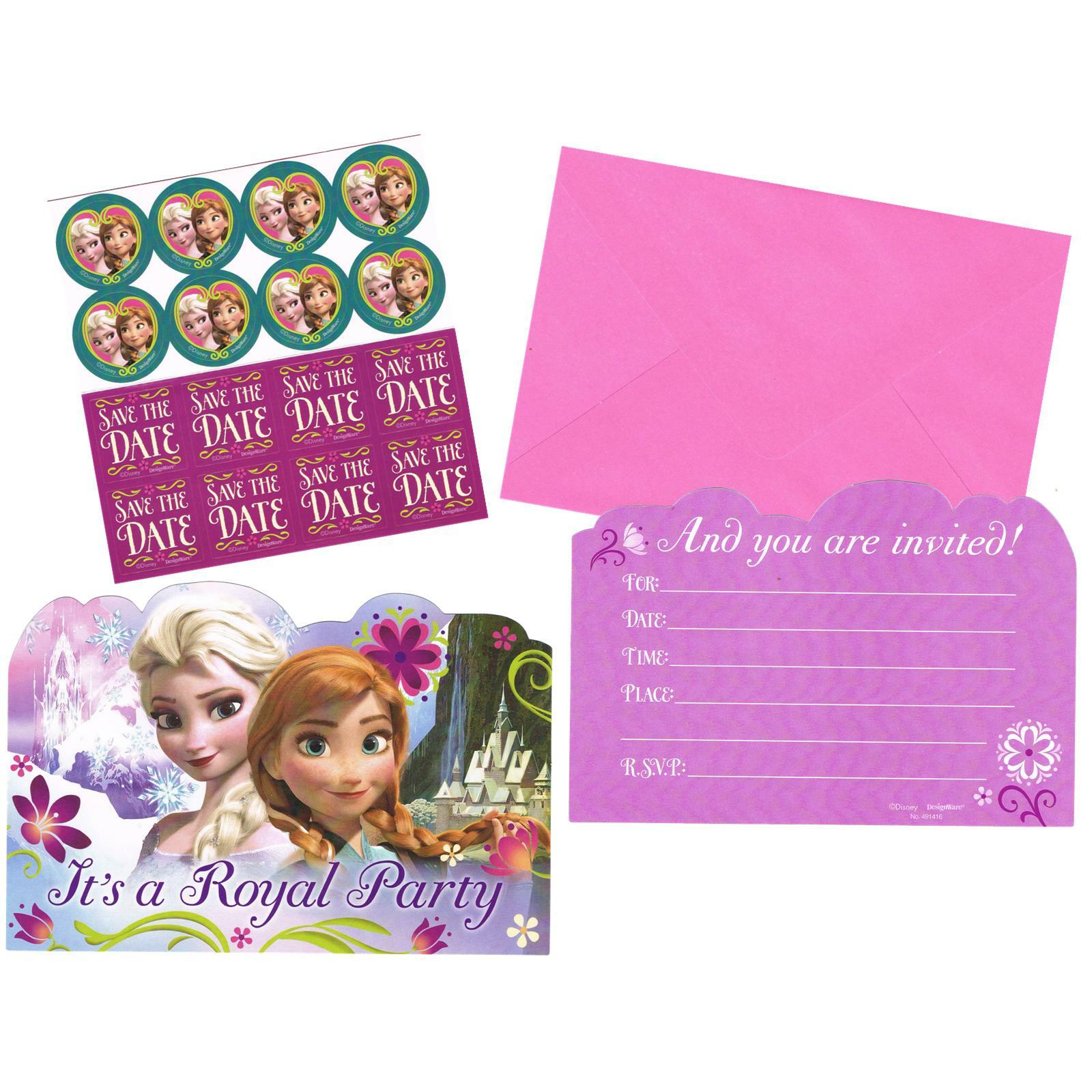 Frozen Party Invitation Set (Pack of 8)
