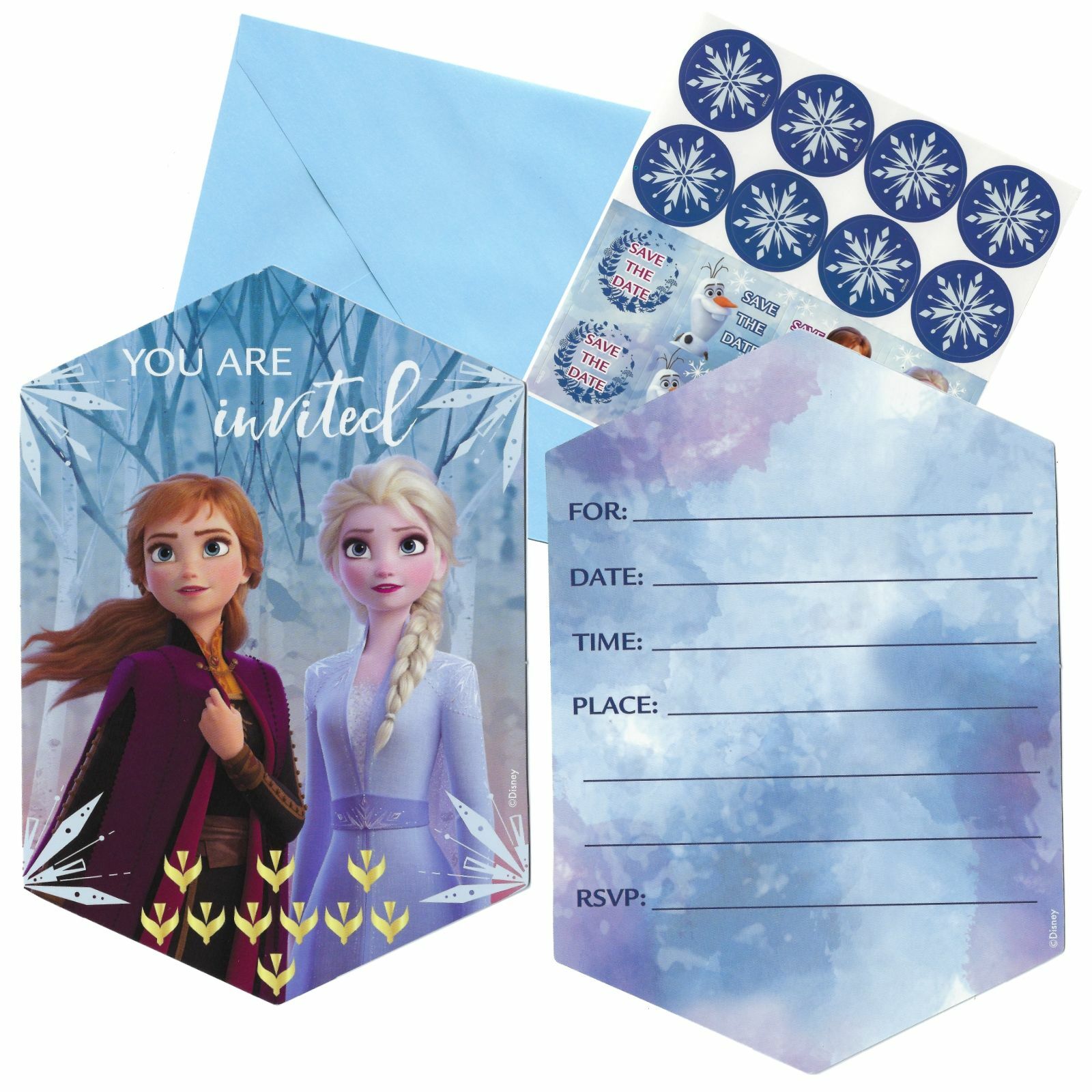 Frozen 2 Party Invitation Set (Pack of 8)