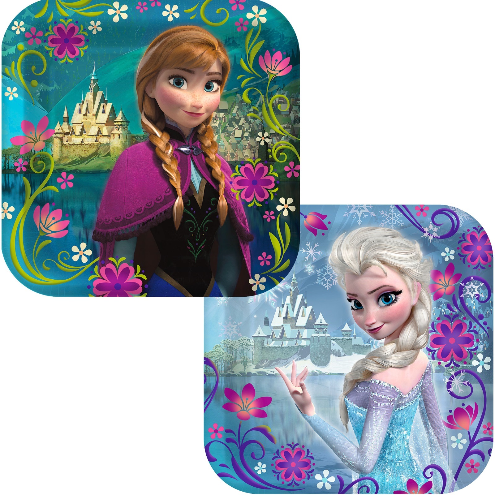 Frozen Small Paper Plates (Pack of 8)