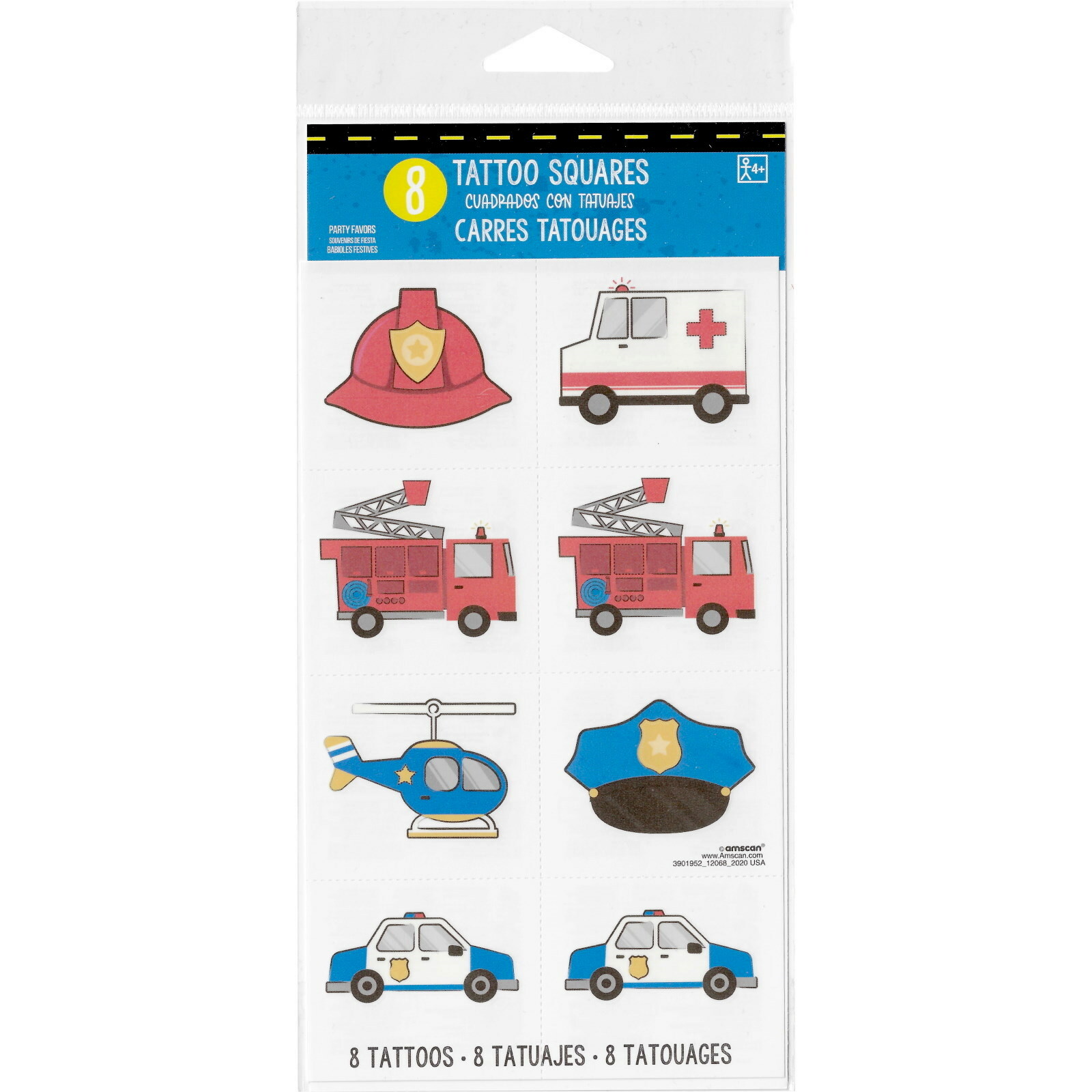 First Responders Tattoos (1 Sheet)