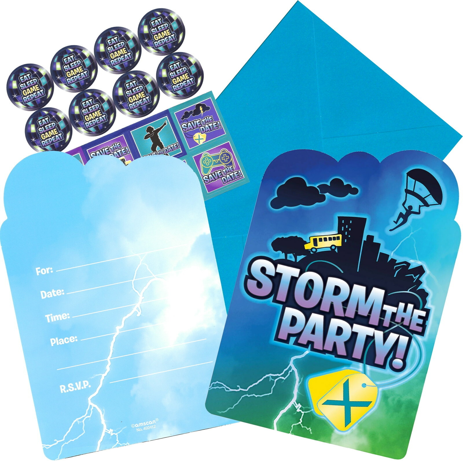 Battle Royal Invitation Set (Pack of 8)