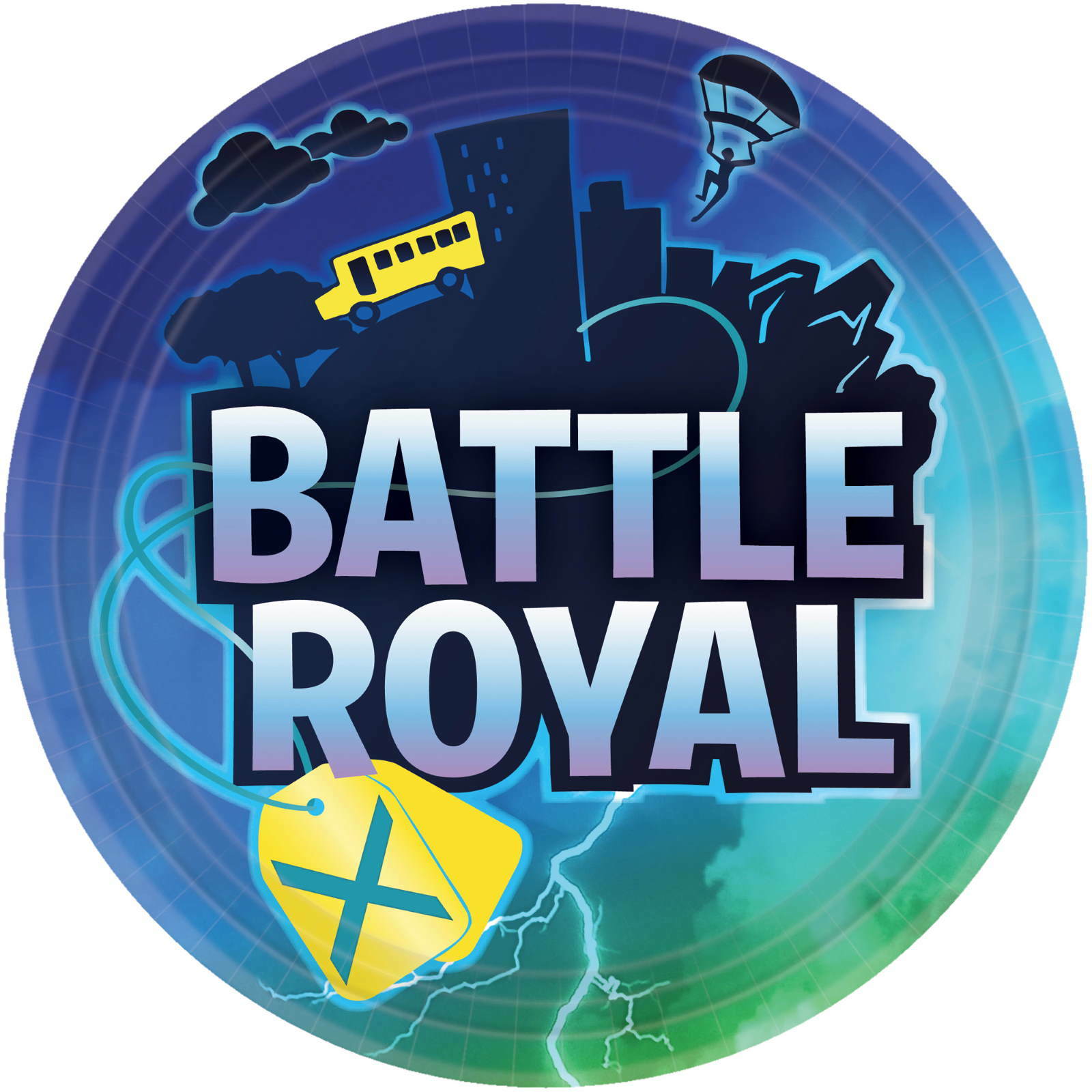Battle Royal Large Paper Plates (Pack of 8)