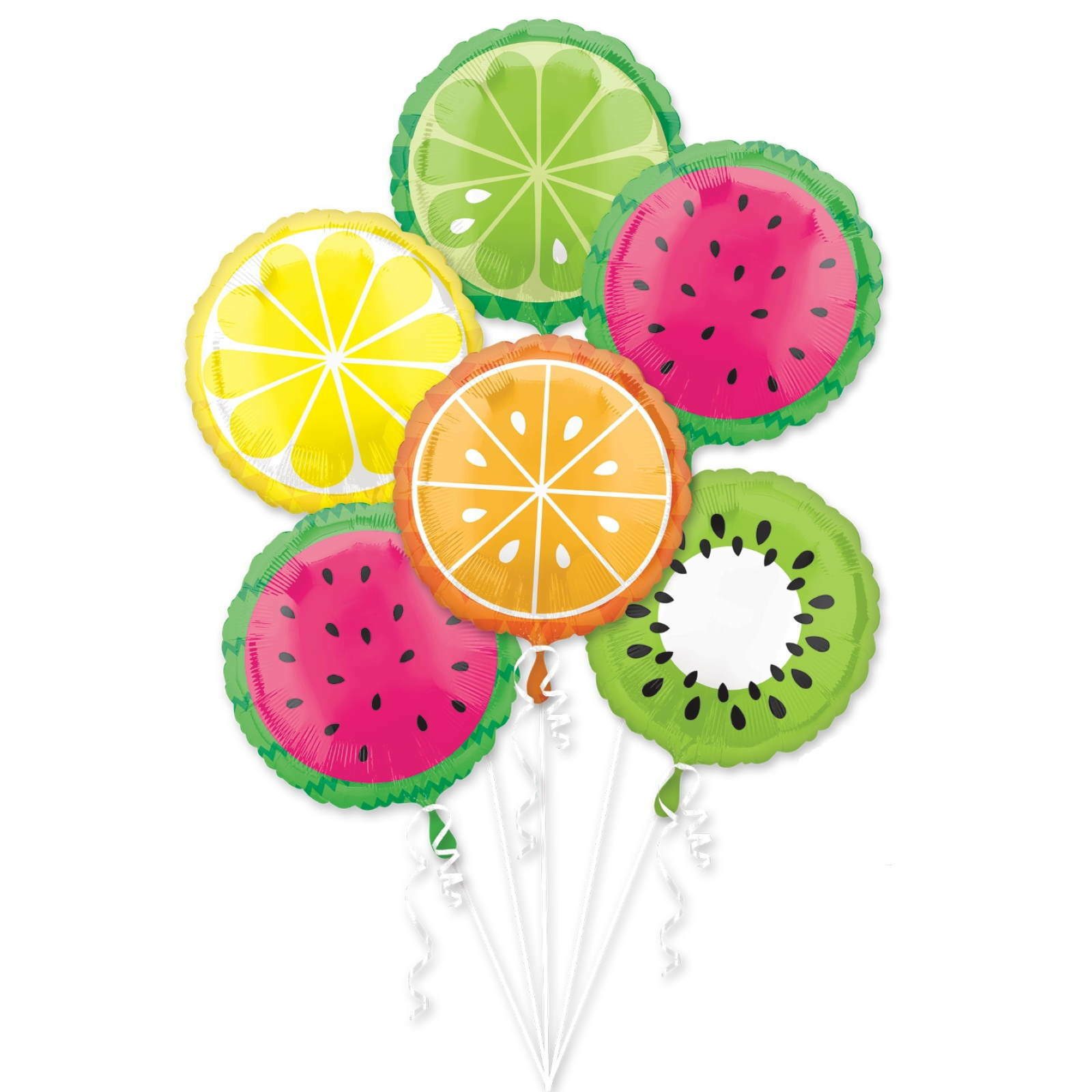 Tropical Fruit Helium Balloon Bouquet